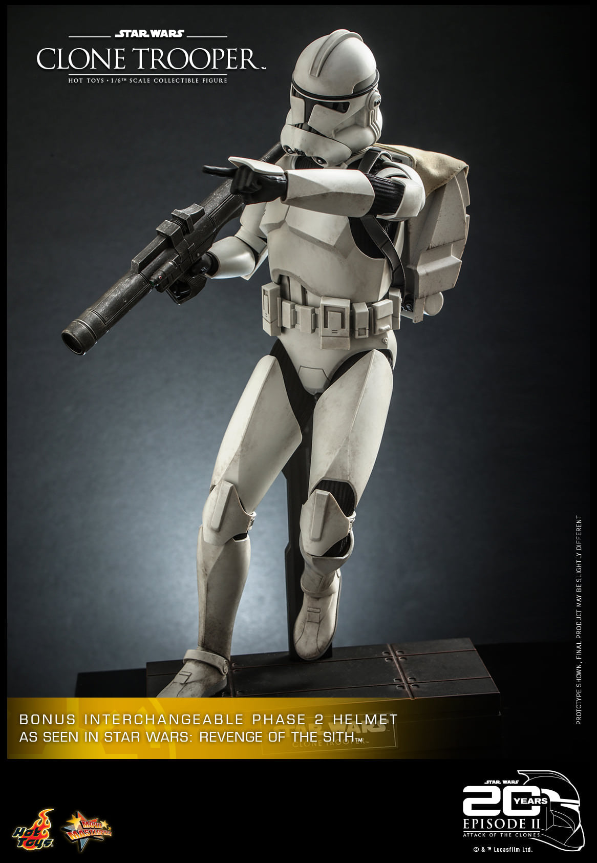 Hot Toys Star Wars Episode II: Attack of the Clones™ - 1/6th scale Clone Trooper™ Collectible Figure MMS647