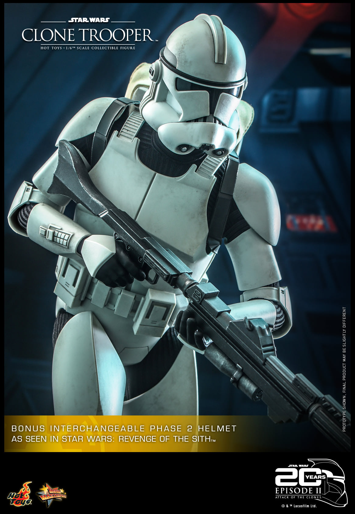 Hot Toys Star Wars Episode II: Attack of the Clones™ - 1/6th scale Clone Trooper™ Collectible Figure MMS647