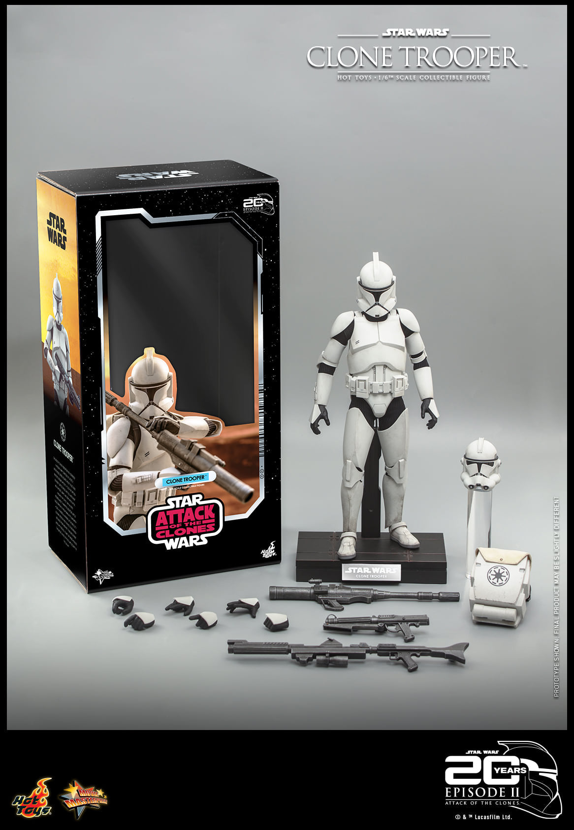 Hot Toys Star Wars Episode II: Attack of the Clones™ - 1/6th scale Clone Trooper™ Collectible Figure MMS647