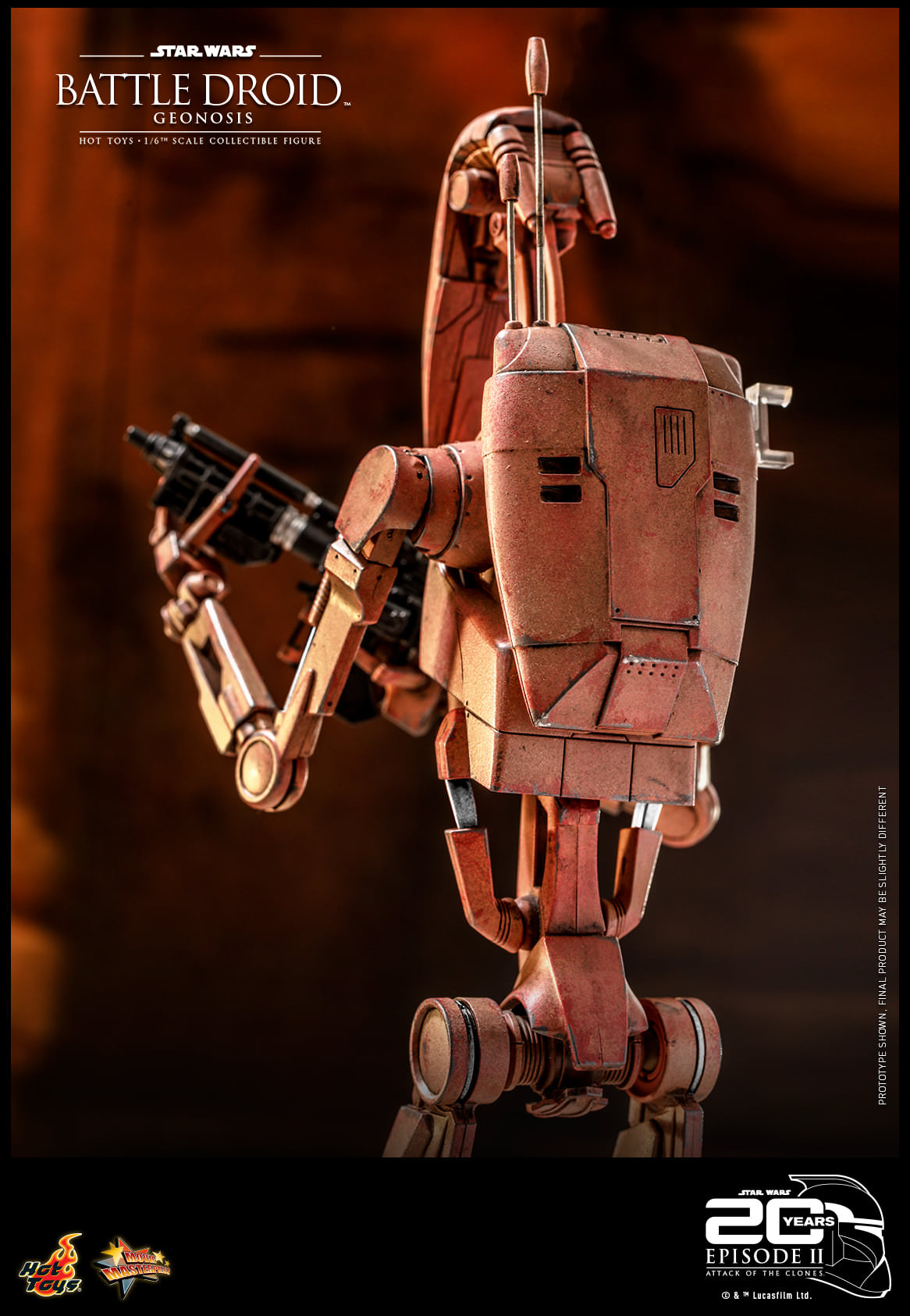 Hot Toys Star Wars Episode II: Attack of the Clones™ - 1/6th scale Battle Droid™ (Geonosis) Collectible Figure MMS649