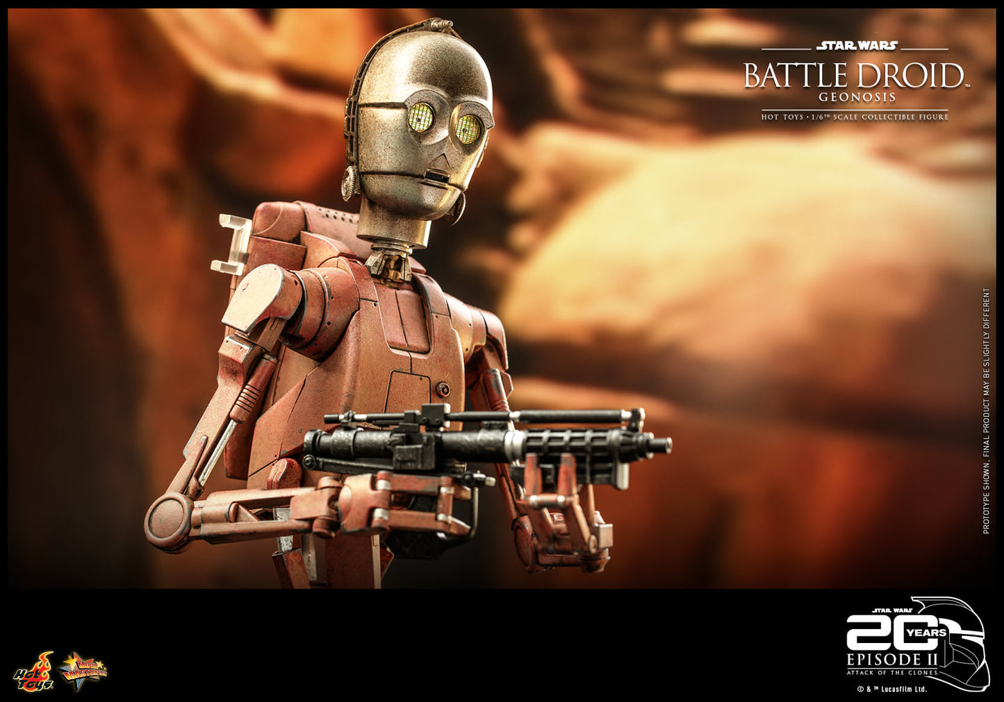 Hot Toys Star Wars Episode II: Attack of the Clones™ - 1/6th scale Battle Droid™ (Geonosis) Collectible Figure MMS649