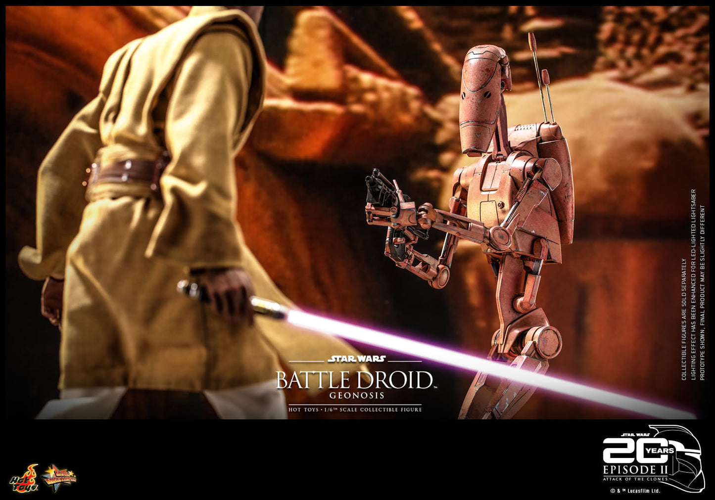 Hot Toys Star Wars Episode II: Attack of the Clones™ - 1/6th scale Battle Droid™ (Geonosis) Collectible Figure MMS649