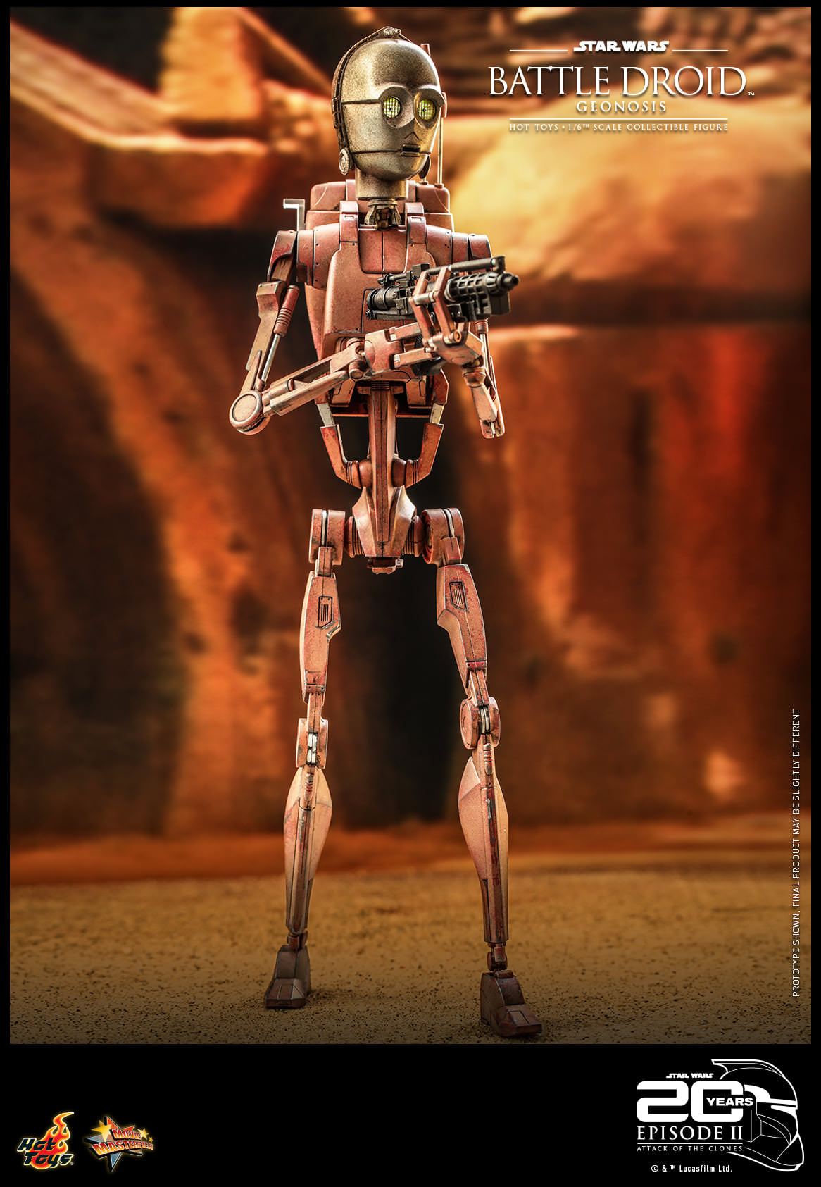 Hot Toys Star Wars Episode II: Attack of the Clones™ - 1/6th scale Battle Droid™ (Geonosis) Collectible Figure MMS649