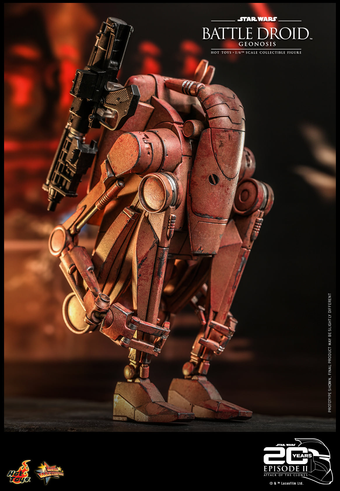 Hot Toys Star Wars Episode II: Attack of the Clones™ - 1/6th scale Battle Droid™ (Geonosis) Collectible Figure MMS649