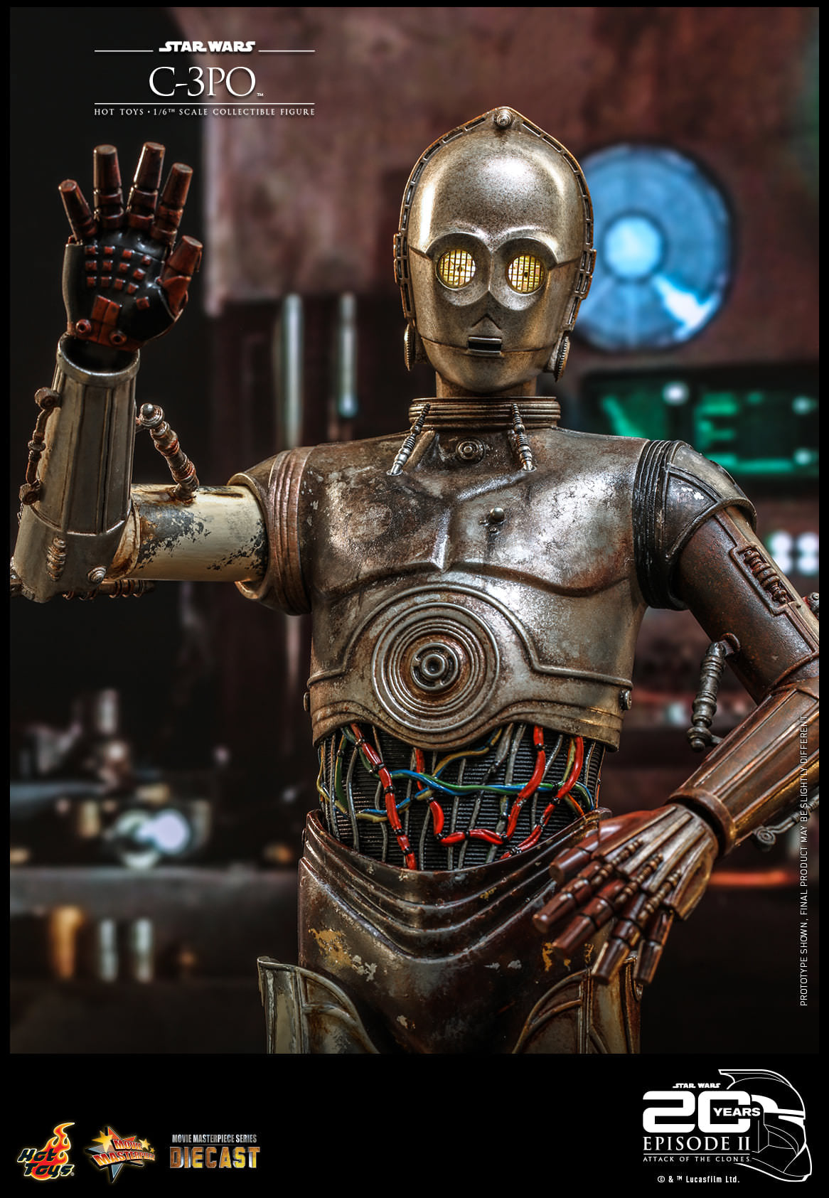 Hot Toys Star Wars Episode II: Attack of the Clones™ - 1:6 Scale C-3PO™ Collectible Figure MMS650D46