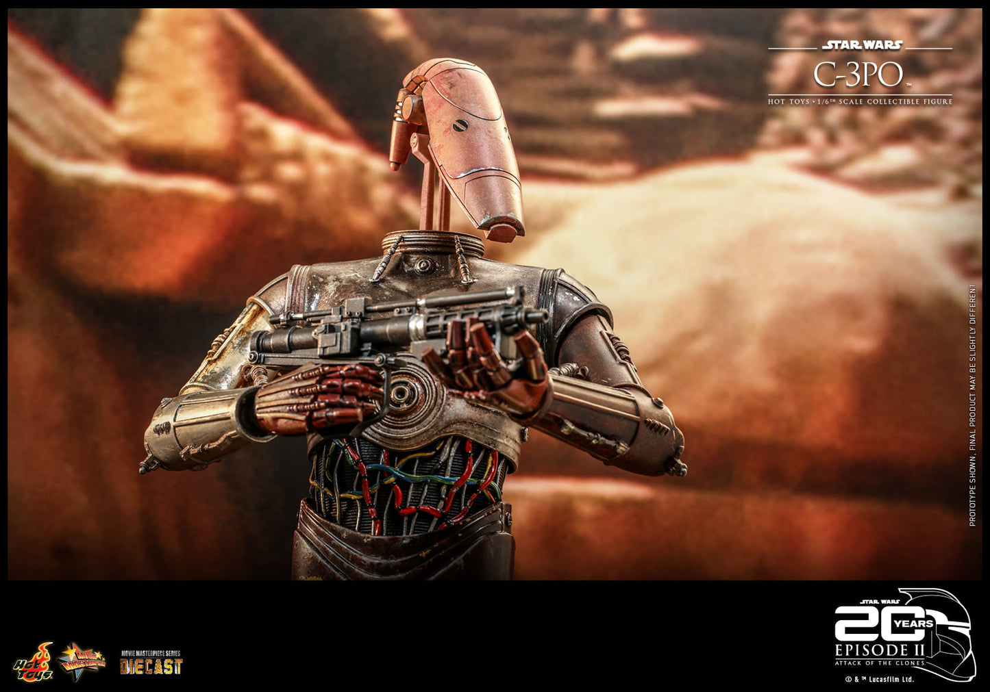 Hot Toys Star Wars Episode II: Attack of the Clones™ - 1:6 Scale C-3PO™ Collectible Figure MMS650D46