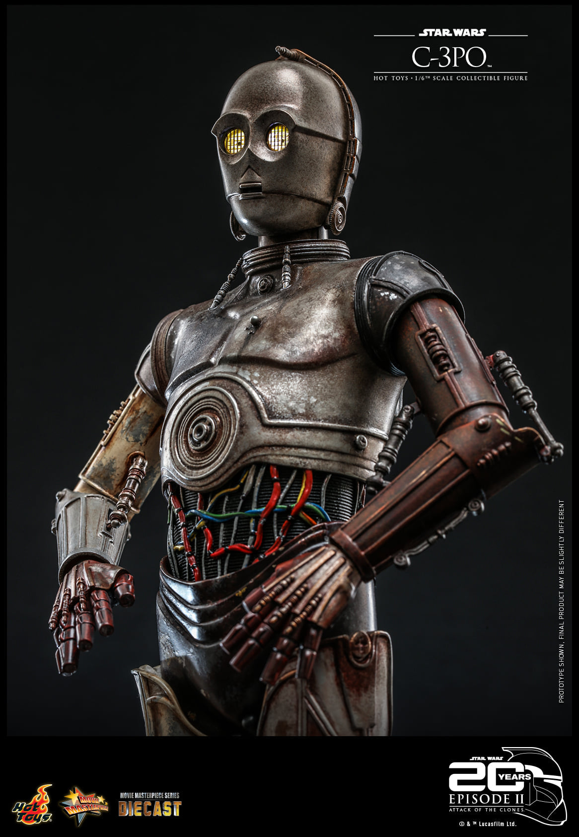 Hot Toys Star Wars Episode II: Attack of the Clones™ - 1:6 Scale C-3PO™ Collectible Figure MMS650D46