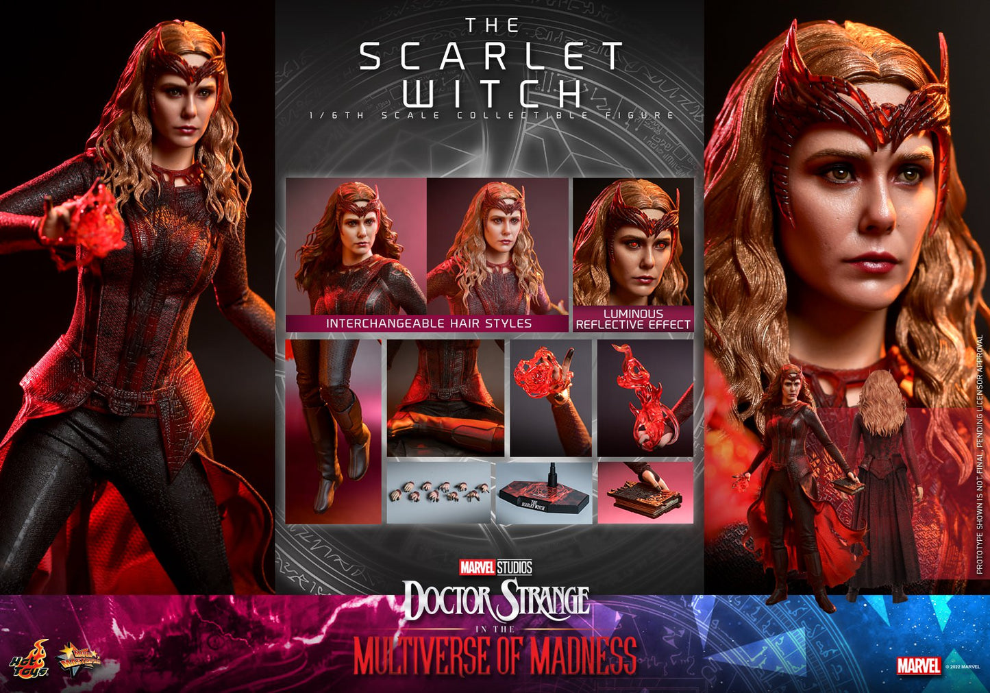 Hot Toys Doctor Strange in the Multiverse of Madness - 1/6th scale The Scarlet Witch Collectible Figure MMS652