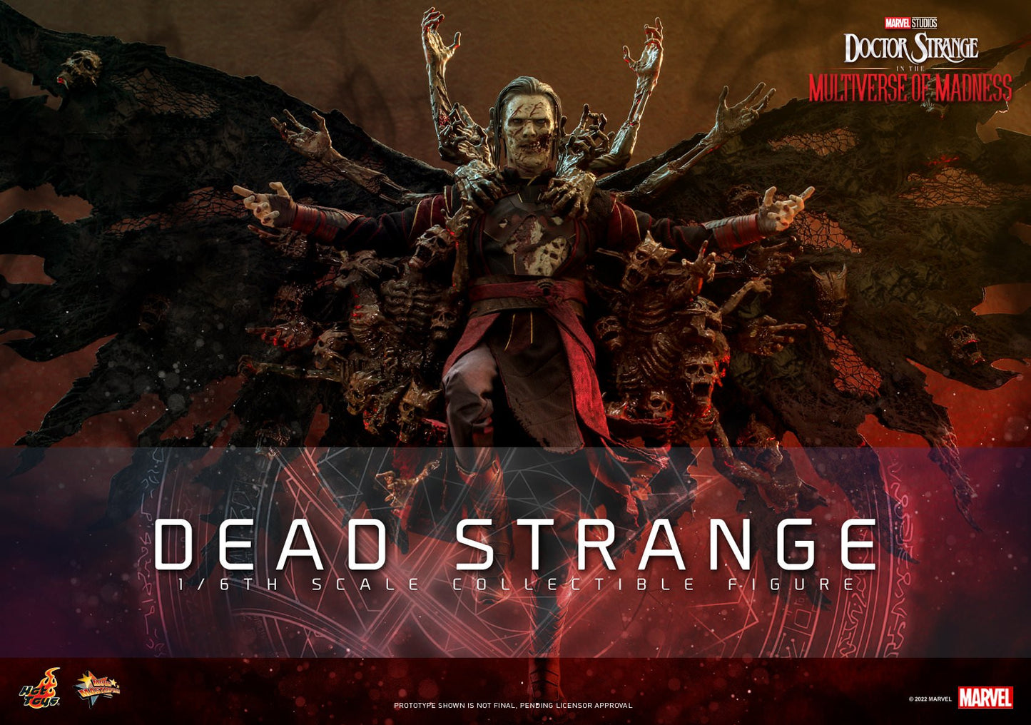 Hot Toys Doctor Strange in the Multiverse of Madness -  1/6th scale Dead Strange Collectible Figure MMS654