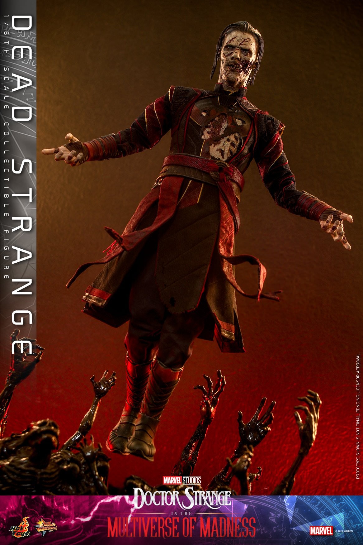 Hot Toys Doctor Strange in the Multiverse of Madness -  1/6th scale Dead Strange Collectible Figure MMS654