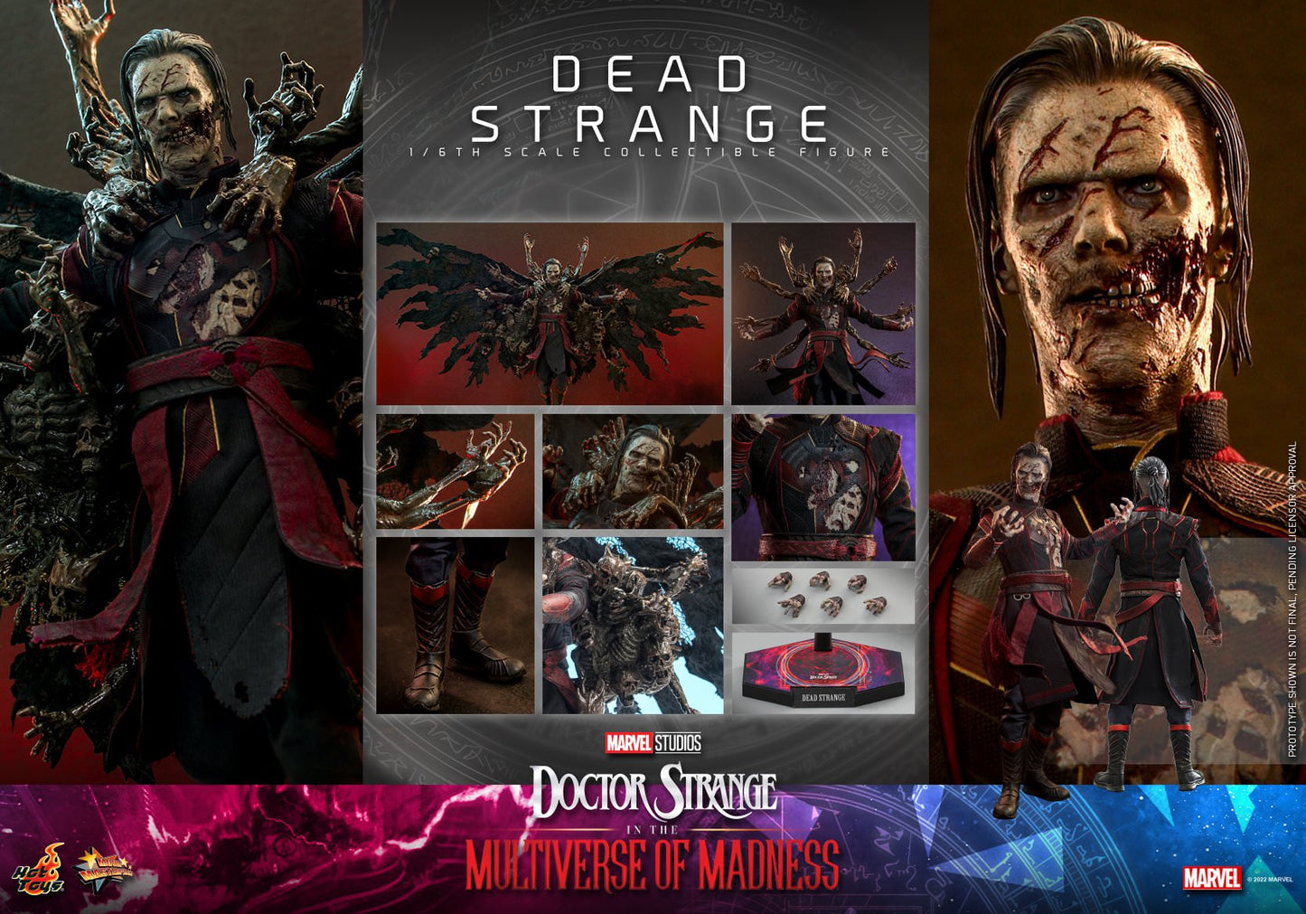 Hot Toys Doctor Strange in the Multiverse of Madness -  1/6th scale Dead Strange Collectible Figure MMS654