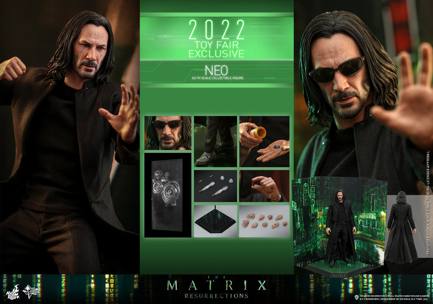 Hot Toys ''The Matrix Resurrections'' - Neo 1:6 Scale Collectible Figure (Toy Fair Exclusive) MMS657