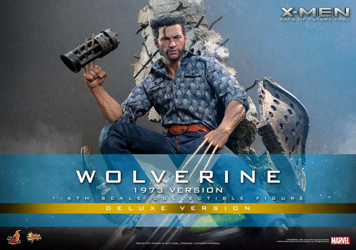 Hot Toys X-men: Days Of Future Past Wolverine (1973 Version) 1:6 Scale Collectible Figure Deluxe Version (Regular Edition）MMS660