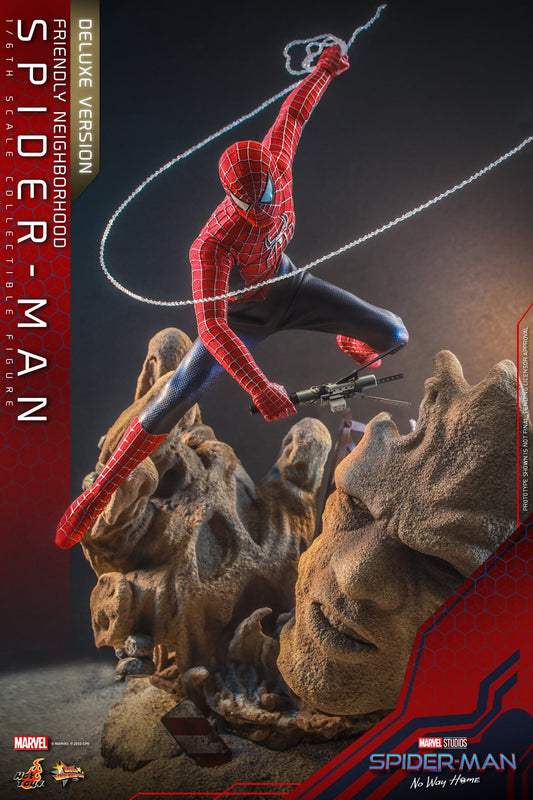 Hot Toys Spider-Man: No Way Home – Friendly Neighborhood Spider-Man 1:6 Scale Collectible Figure (Deluxe Version)(Special Edition) MMS662B