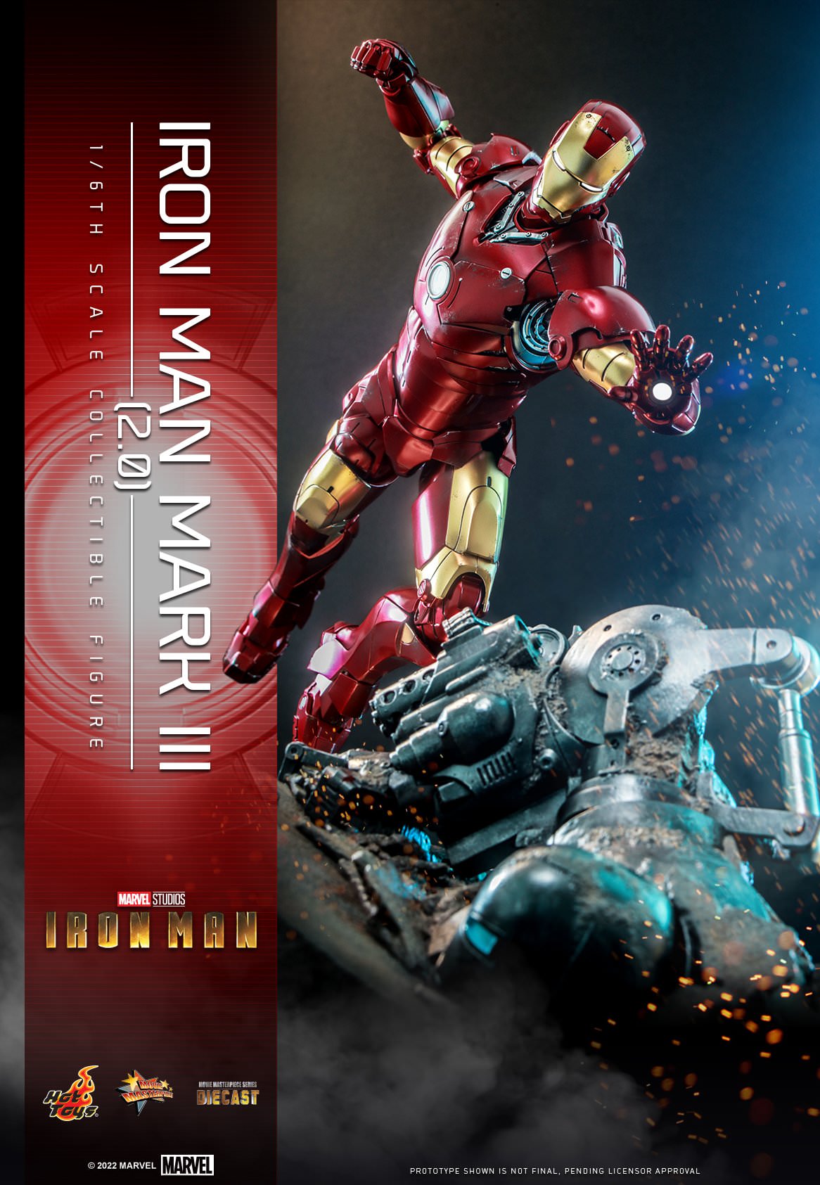 Hot Toys Iron Man - Iron Man Mark III (2.0) 1:6 Scale Collectible Figure (Special Edition) MMS664D48B