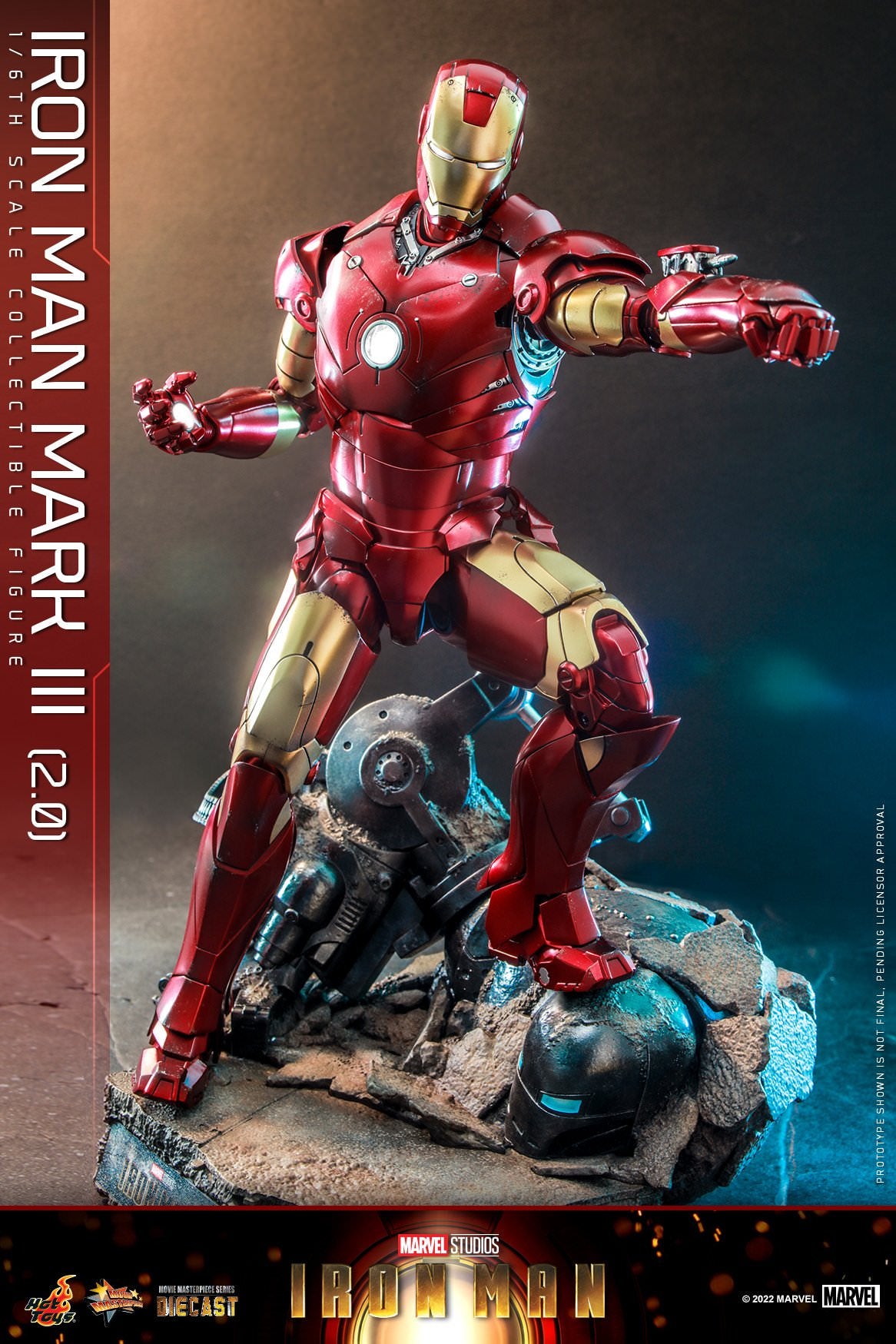 Hot Toys Iron Man - Iron Man Mark III (2.0) 1:6 Scale Collectible Figure (Special Edition) MMS664D48B