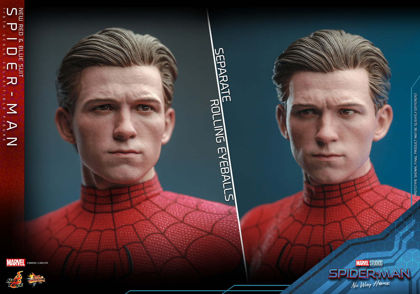 Hot Toys Spider-Man: No Way Home - Spider-Man (New Red and Blue Suit) 1:6 Scale Collectible Figure MMS679