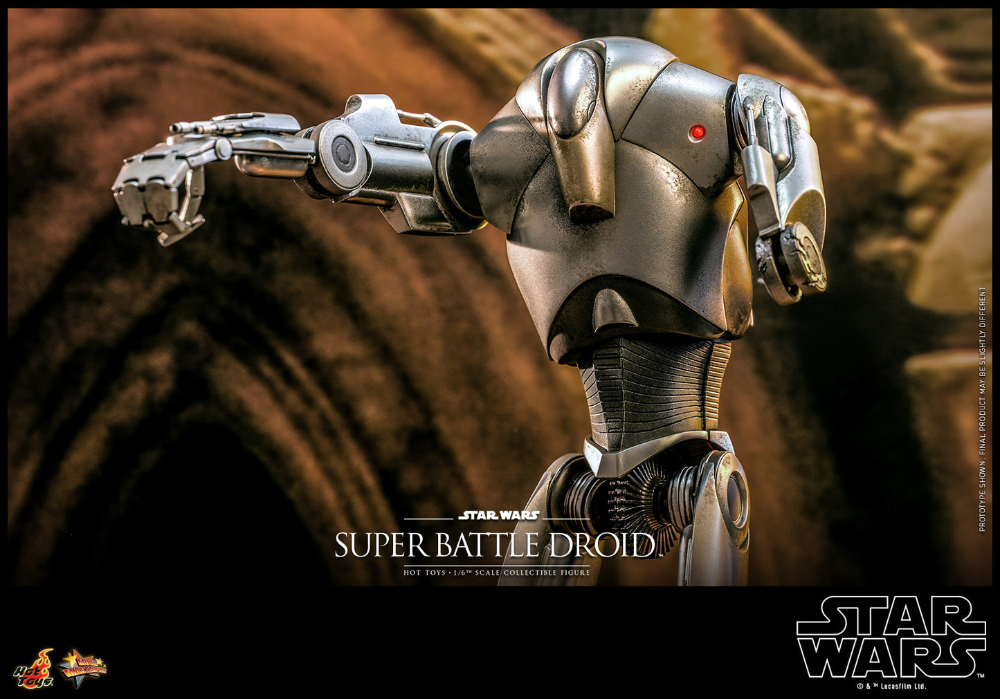 Hot Toys Star Wars Episode Ii: Attack Of The Clones™ Super Battle Droid™ 1/6th Scale Collectible Figure MMS682