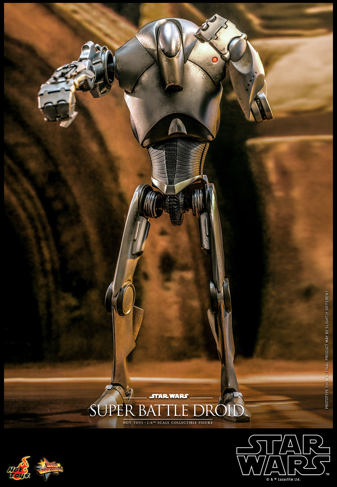 Hot Toys Star Wars Episode Ii: Attack Of The Clones™ Super Battle Droid™ 1/6th Scale Collectible Figure MMS682