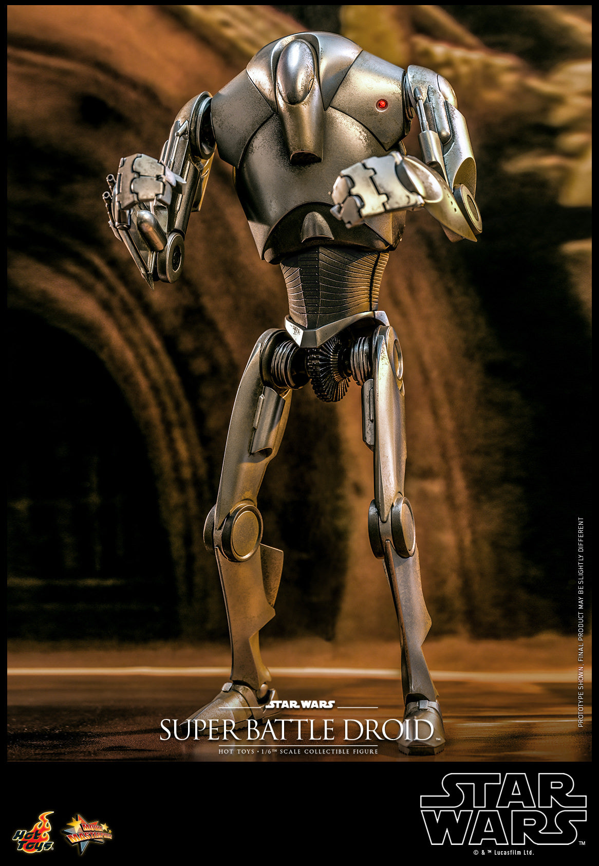 Hot Toys Star Wars Episode Ii: Attack Of The Clones™ Super Battle Droid™ 1/6th Scale Collectible Figure MMS682