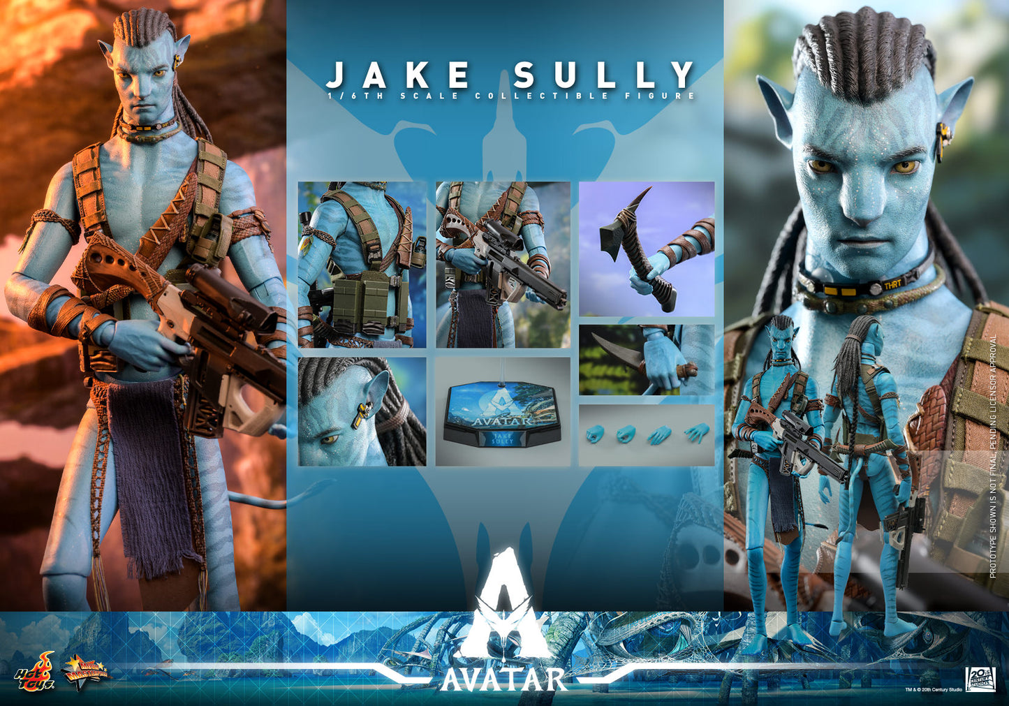 Hot Toys Avatar: The Way Of Water Jake Sully 1/6th Scale Collectible Figure MMS683