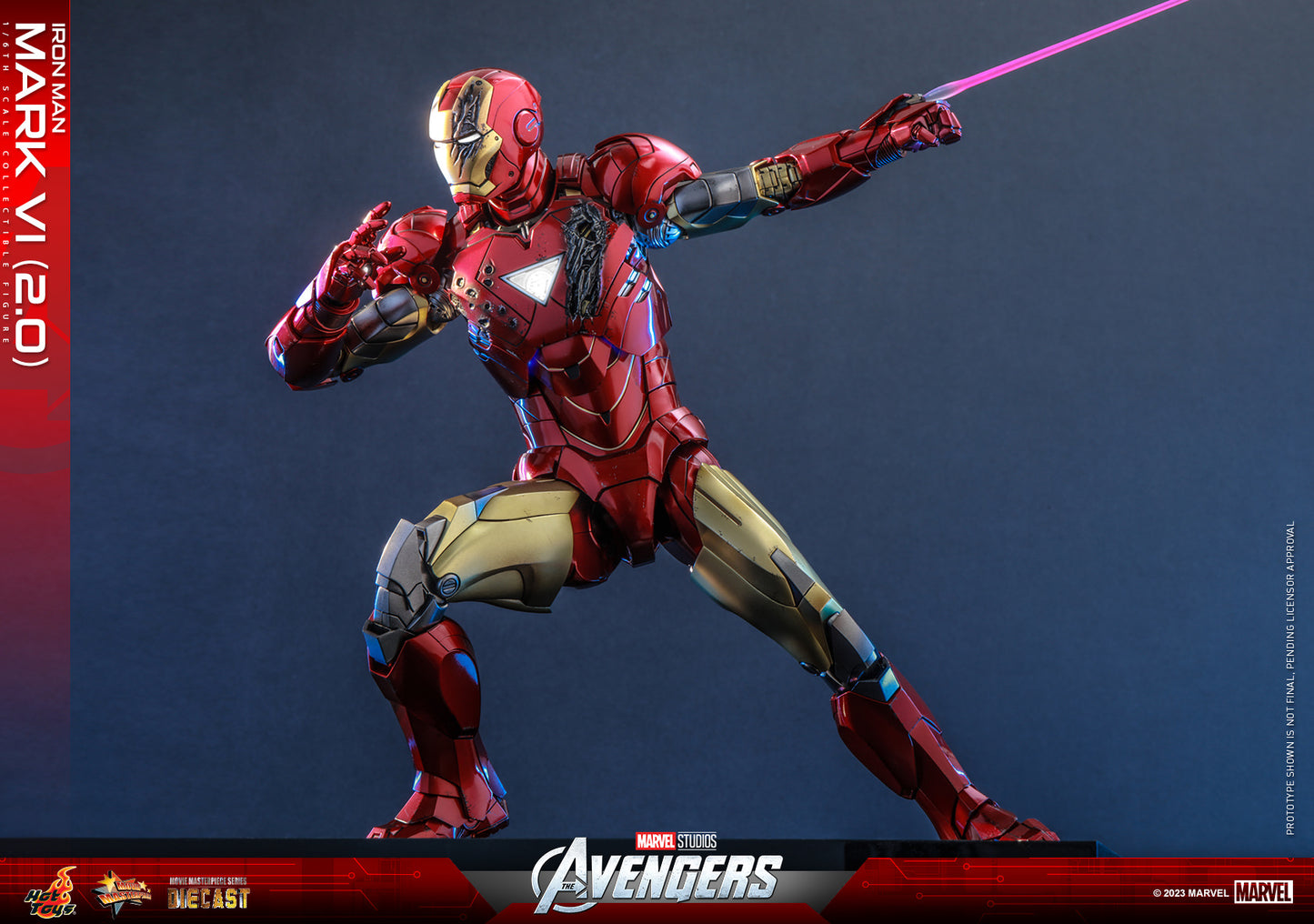 Hot Toys The Avengers Iron Man Mark VI (2.0) 1:6 Scale Collectible Figure MMS687D52