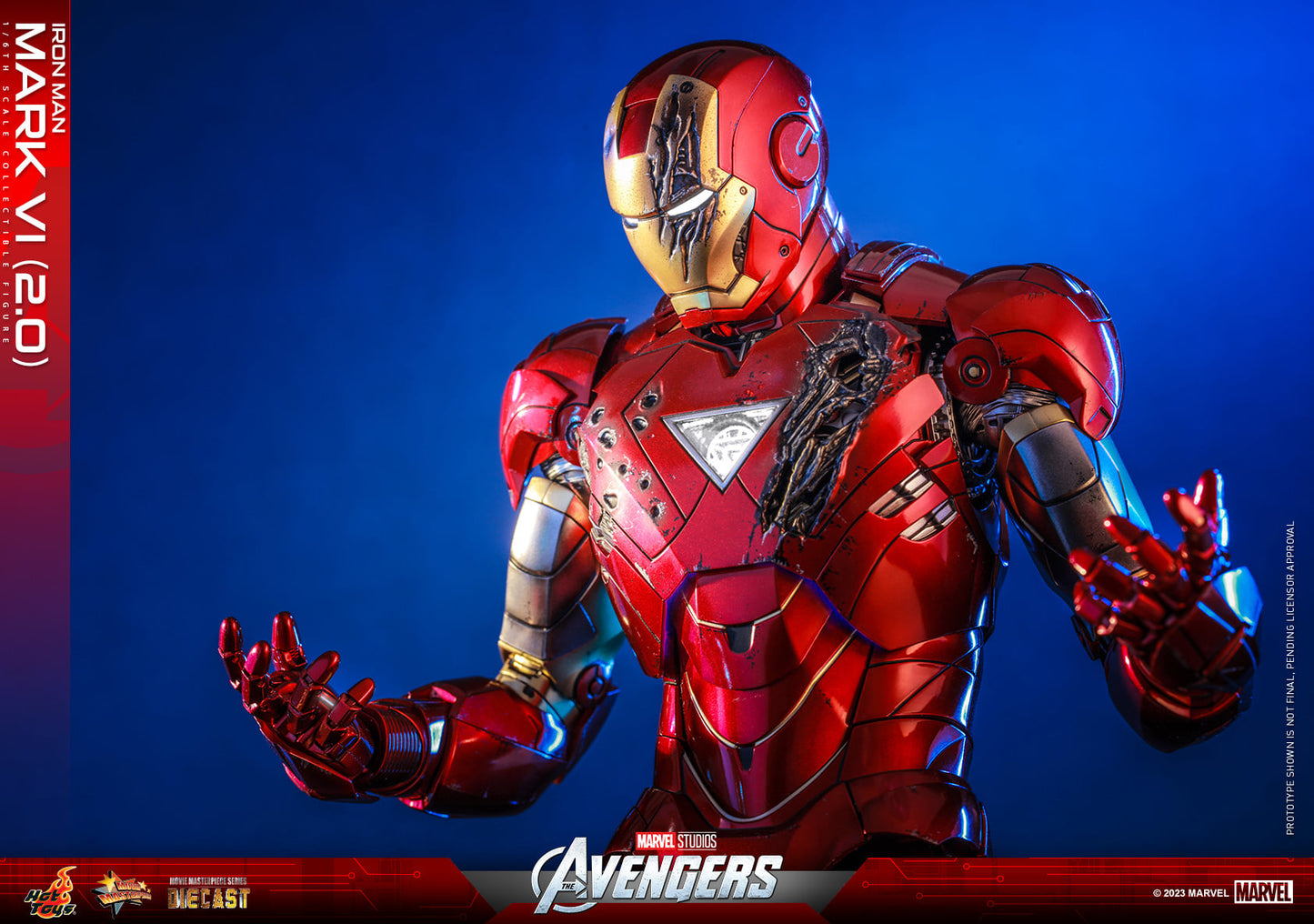 Hot Toys The Avengers Iron Man Mark VI (2.0) 1:6 Scale Collectible Figure MMS687D52