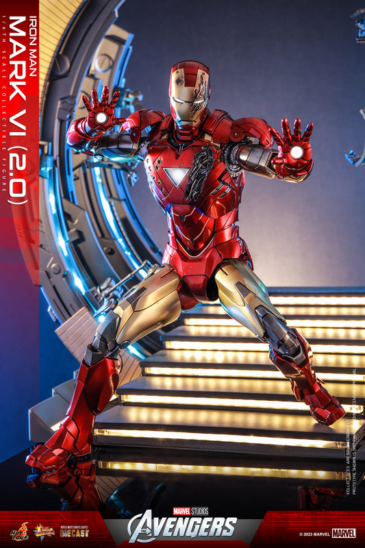 Hot Toys The Avengers Iron Man Mark VI (2.0) 1:6 Scale Collectible Figure MMS687D52