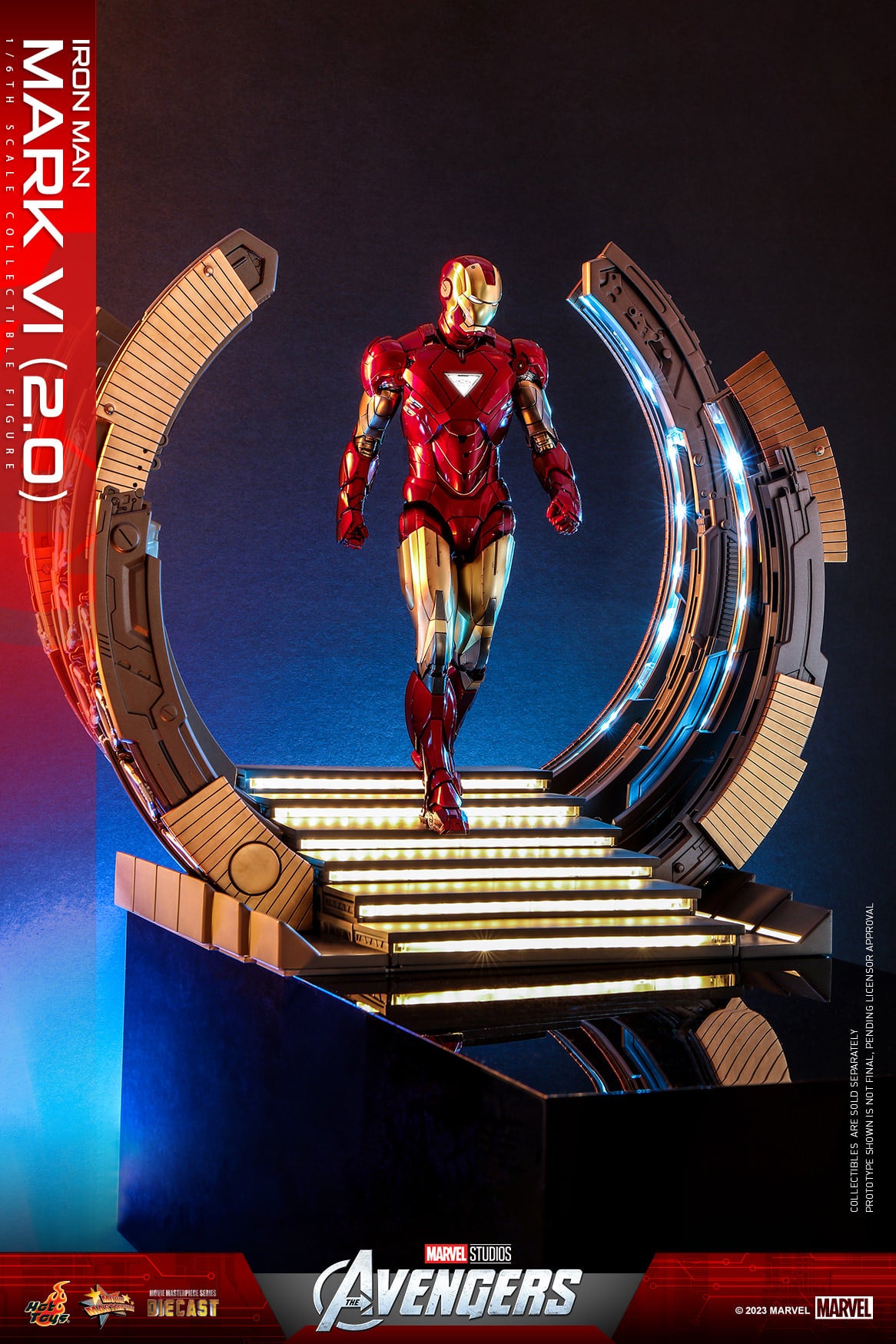 Hot Toys The Avengers Iron Man Mark VI (2.0) 1:6 Scale Collectible Figure MMS687D52