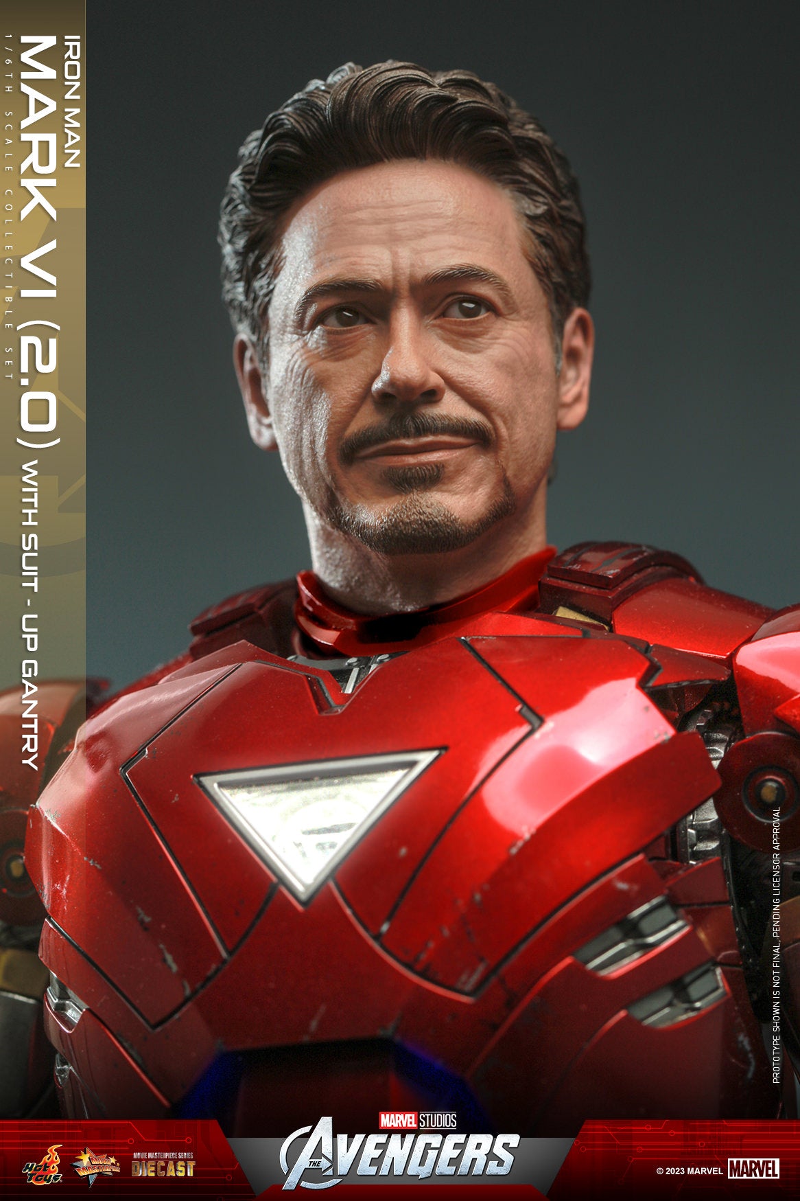 Hot Toys The Avengers Iron Man Mark VI (2.0) With Suit-Up Gantry 1:6 Scale Collectible Set MMS688D53