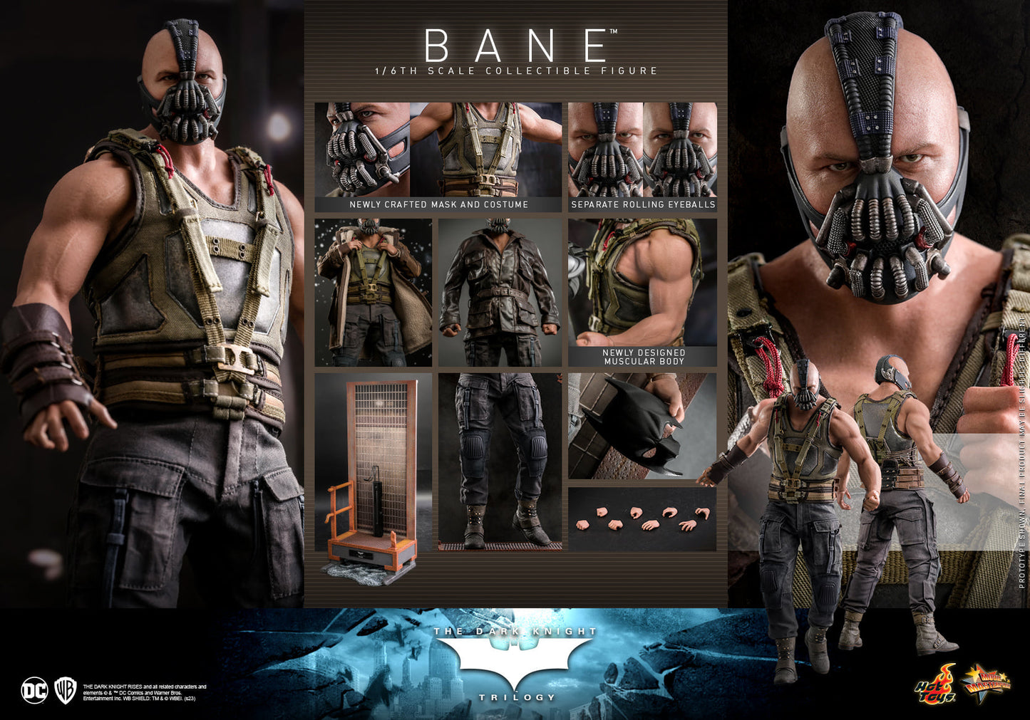 Hot Toys The Dark Knight Trilogy Bane 1/6th Scale Collectible Figure MMS689