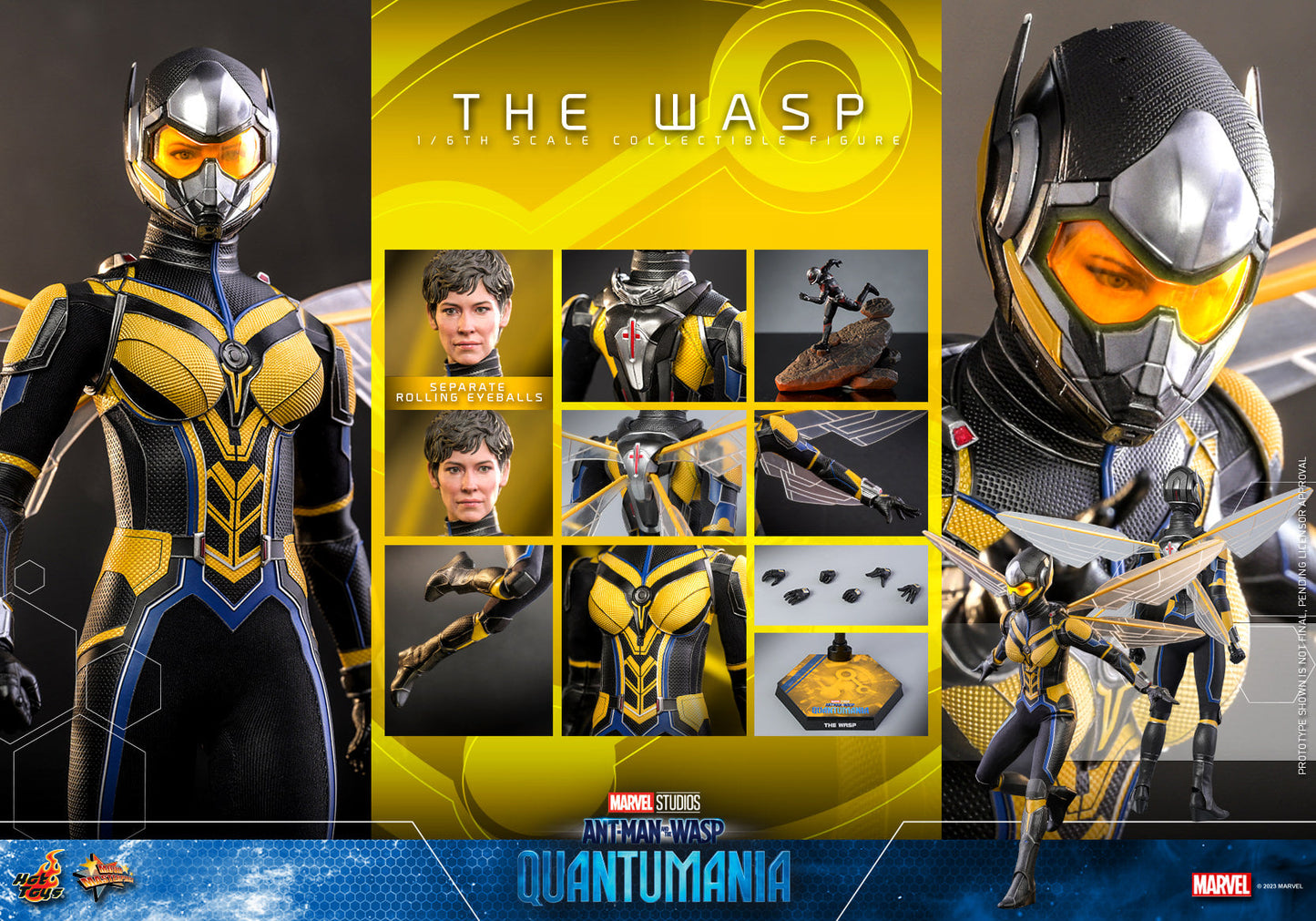 Hot Toys Ant-Man And The Wasp: Quantumania - The Wasp 1:6 Scale Collectible Figure MMS691