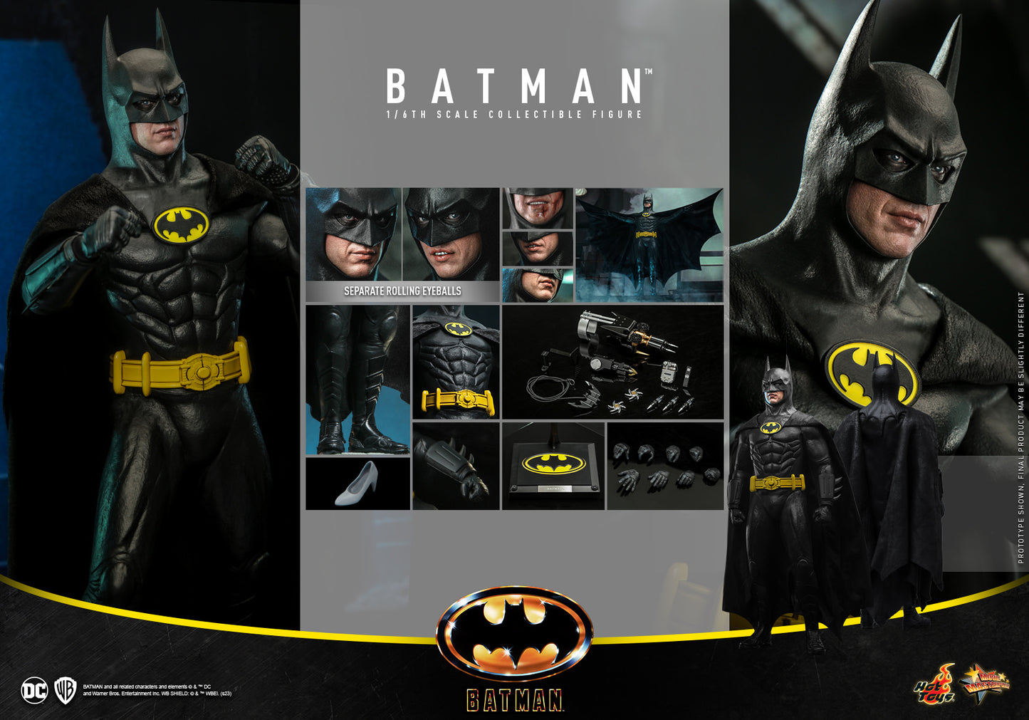 Hot Toys Batman (1989) Batman 1:6 Scale Collectible Figure MMS692