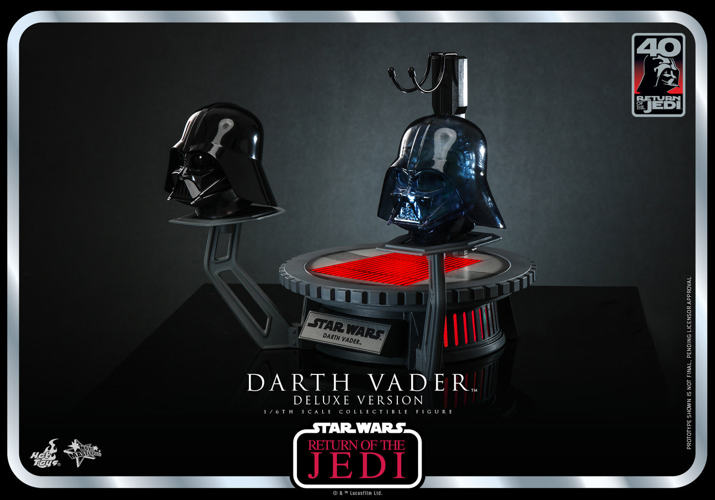 Hot Toys Star Wars Episode Vi: Return Of The Jedi™ Darth Vader™ 1/6th Scale Collectible Figure (Deluxe Version) MMS700