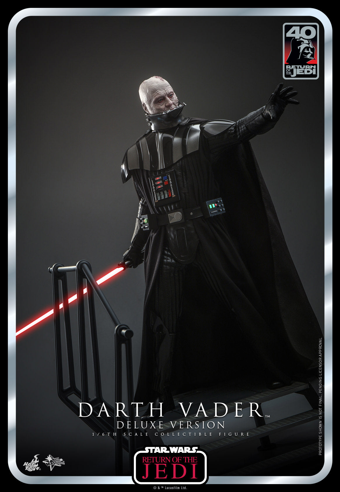 Hot Toys Star Wars Episode Vi: Return Of The Jedi™ Darth Vader™ 1/6th Scale Collectible Figure (Deluxe Version) MMS700