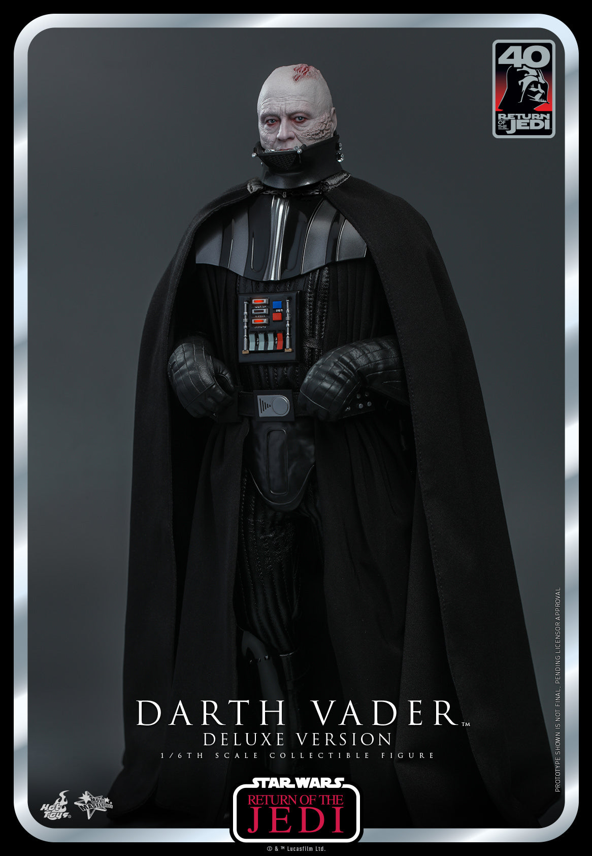 Hot Toys Star Wars Episode Vi: Return Of The Jedi™ Darth Vader™ 1/6th Scale Collectible Figure (Deluxe Version) MMS700