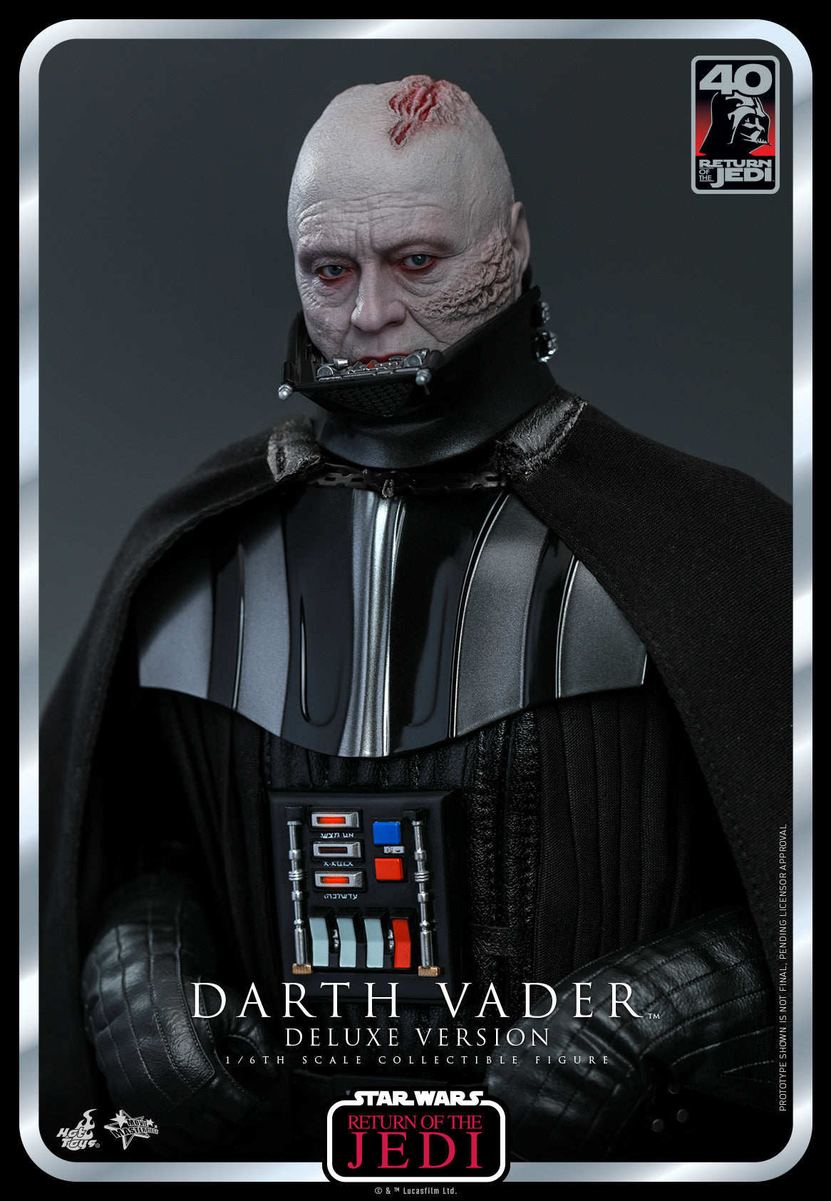 Hot Toys Star Wars Episode Vi: Return Of The Jedi™ Darth Vader™ 1/6th Scale Collectible Figure (Deluxe Version) MMS700