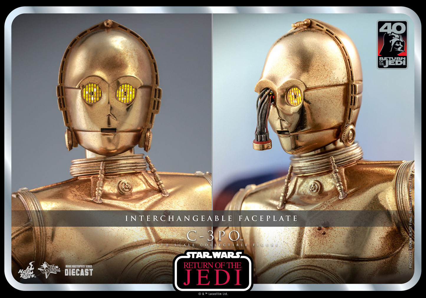 Hot Toys Star Wars Episode Vi: Return Of The Jedi™ C-3po™ 1/6th Scale Collectible Figure MMS701D56