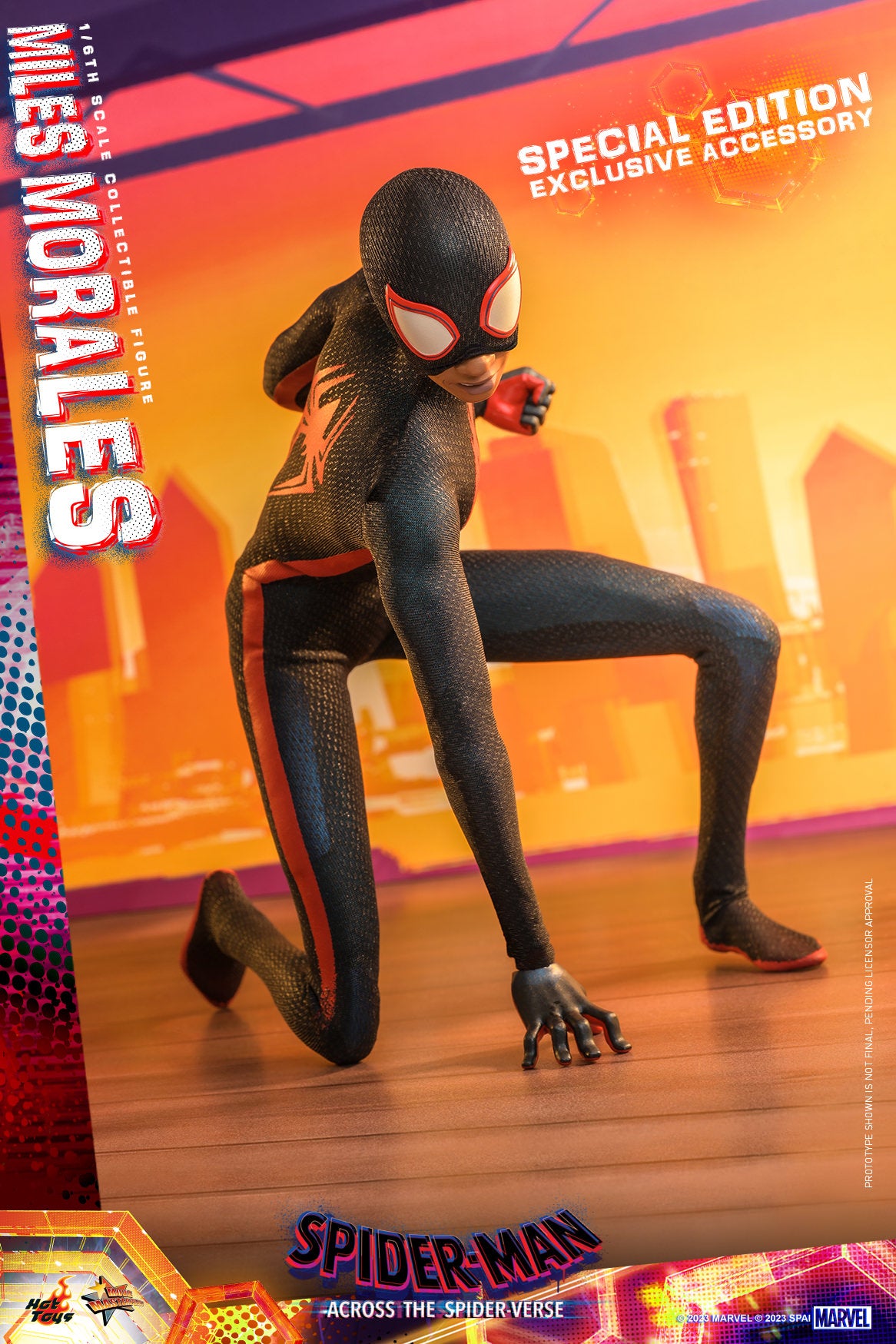 Hot Toys Spider-man: Across The Spider-Verse - Miles Morales 1:6 Scale Collectible Figure (Rebel Base Exclusive) MMS710B