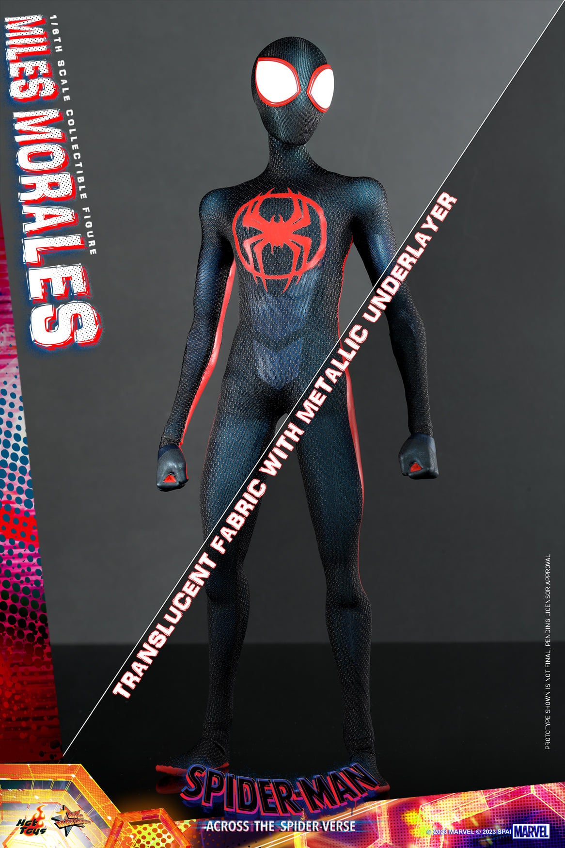 Hot Toys Spider-man: Across The Spider-Verse - Miles Morales 1:6 Scale Collectible Figure (Rebel Base Exclusive) MMS710B