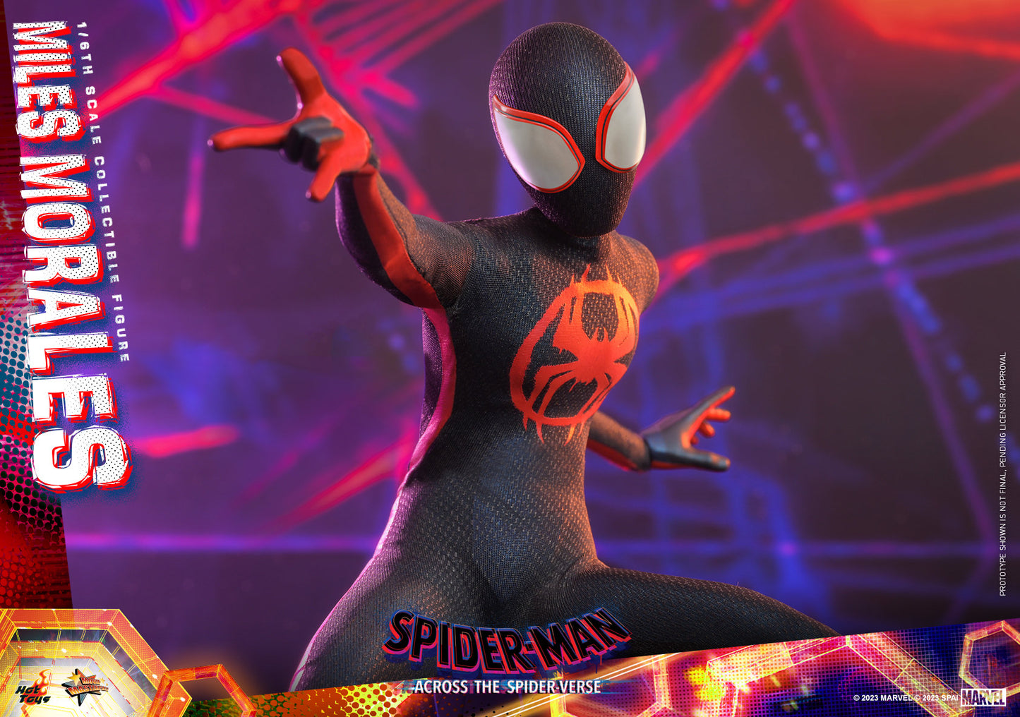 Hot Toys Spider-man: Across The Spider-Verse - Miles Morales 1:6 Scale Collectible Figure (Rebel Base Exclusive) MMS710B