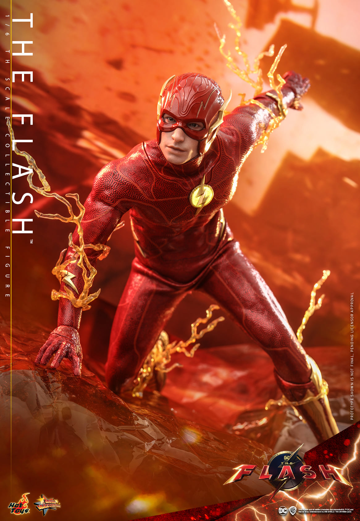 Hot Toys “The Flash” – The Flash 1:6 Scale Collectible Figure (Special Version) - Life Size The Flash Signet Ring MMS713B