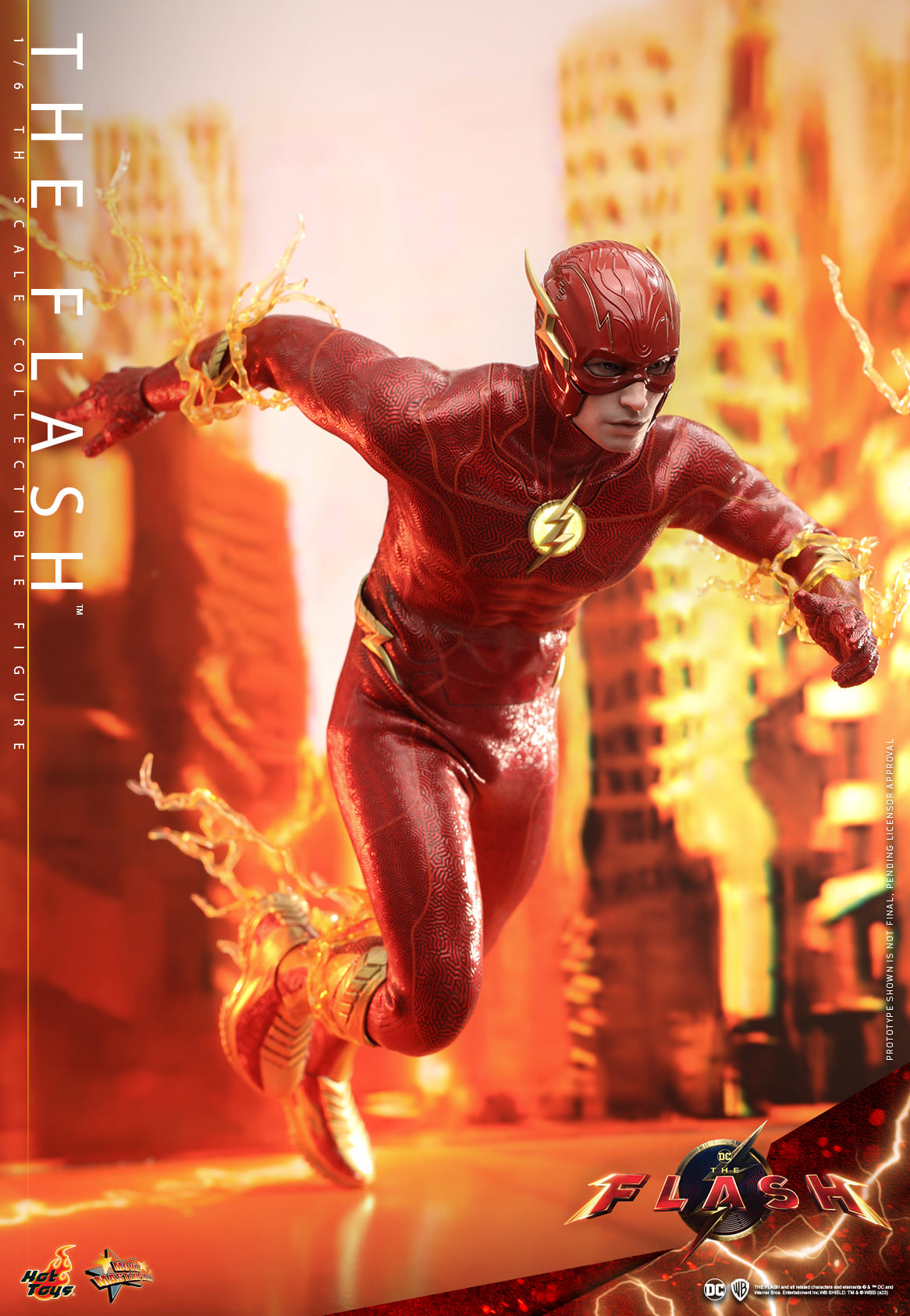 Hot Toys “The Flash” – The Flash 1:6 Scale Collectible Figure (Special Version) - Life Size The Flash Signet Ring MMS713B