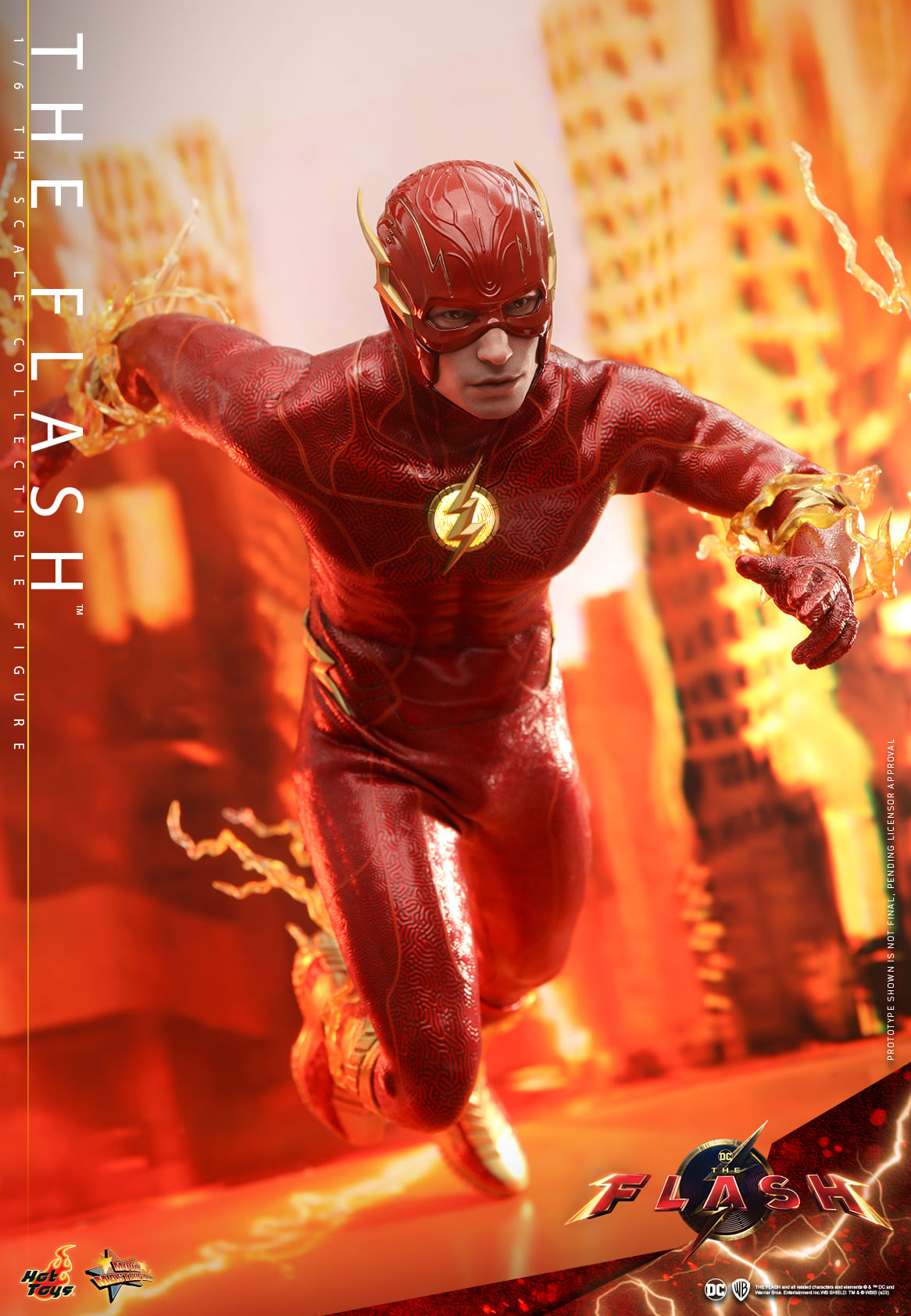 Hot Toys “The Flash” – The Flash 1:6 Scale Collectible Figure (Special Version) - Life Size The Flash Signet Ring MMS713B