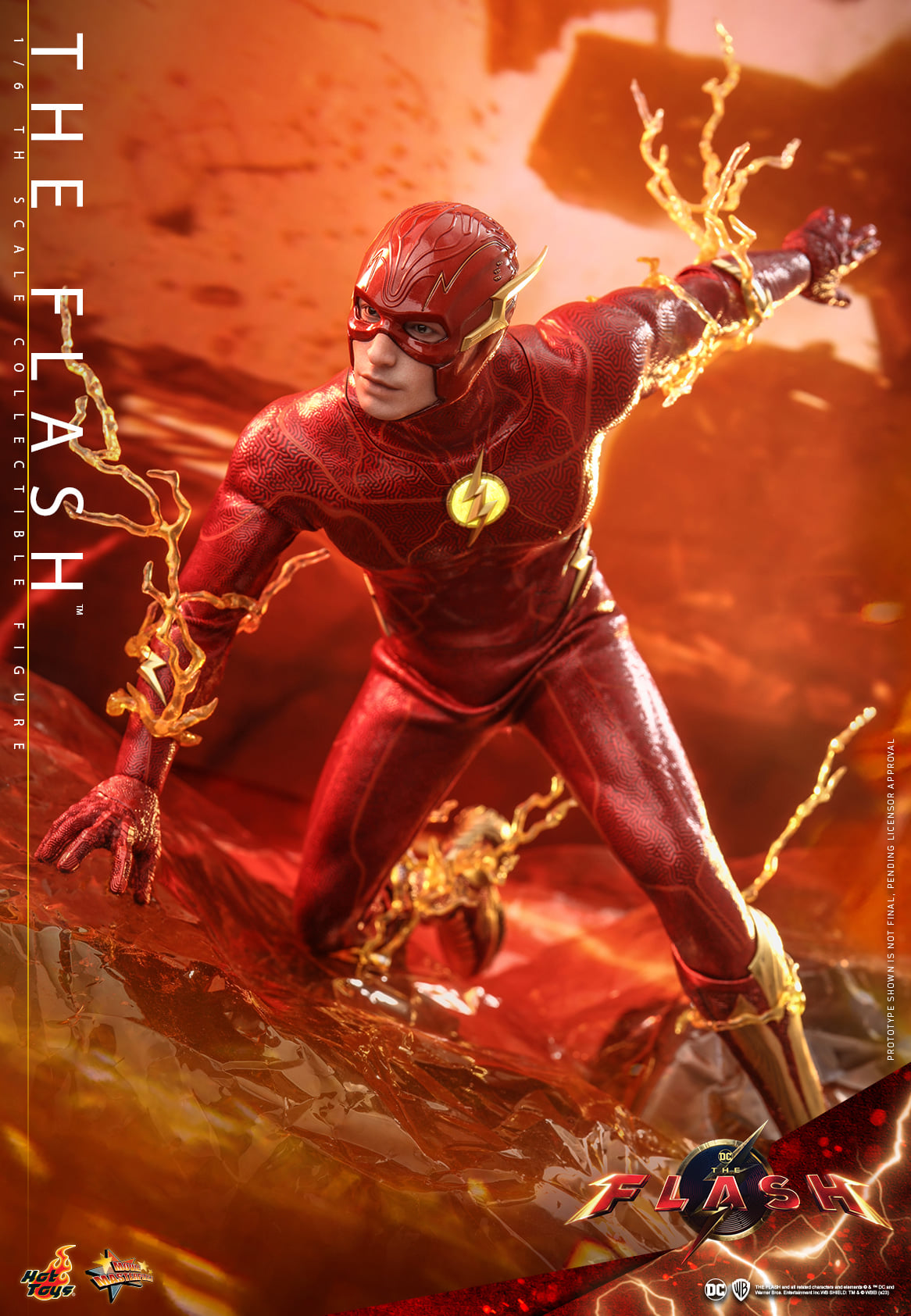 Hot Toys “The Flash” – The Flash 1:6 Scale Collectible Figure (Special Version) - Life Size The Flash Signet Ring MMS713B