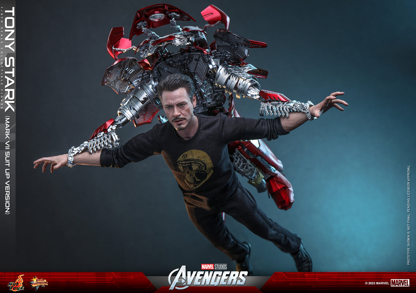 Hot Toys “The Avengers” – Tony Stark (Mark VII Suit Up Version) 1:6 Scale Collectible Figure (Special Edition - Stark Tower Hologram) MMS718B