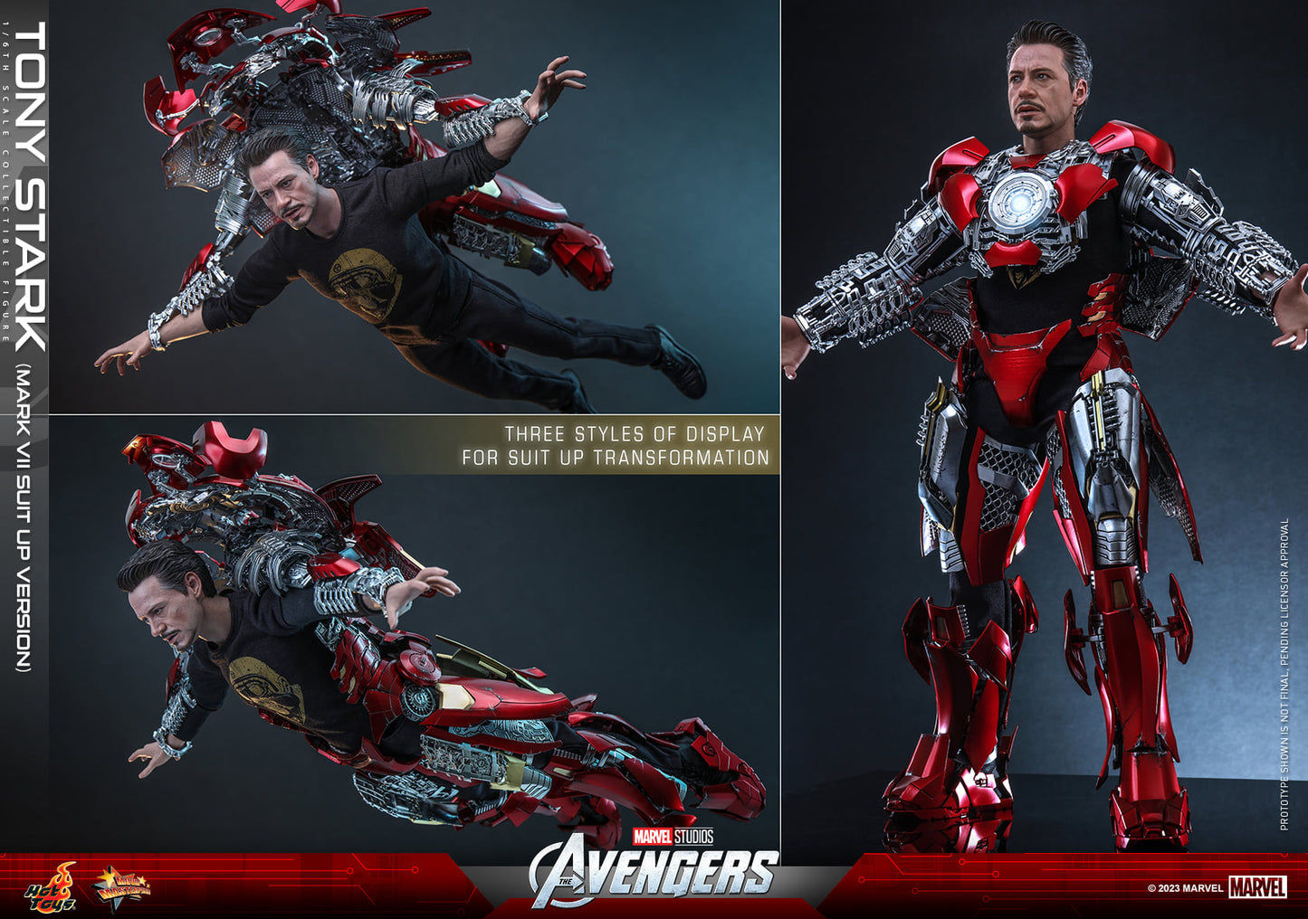 Hot Toys “The Avengers” – Tony Stark (Mark VII Suit Up Version) 1:6 Scale Collectible Figure (Special Edition - Stark Tower Hologram) MMS718B