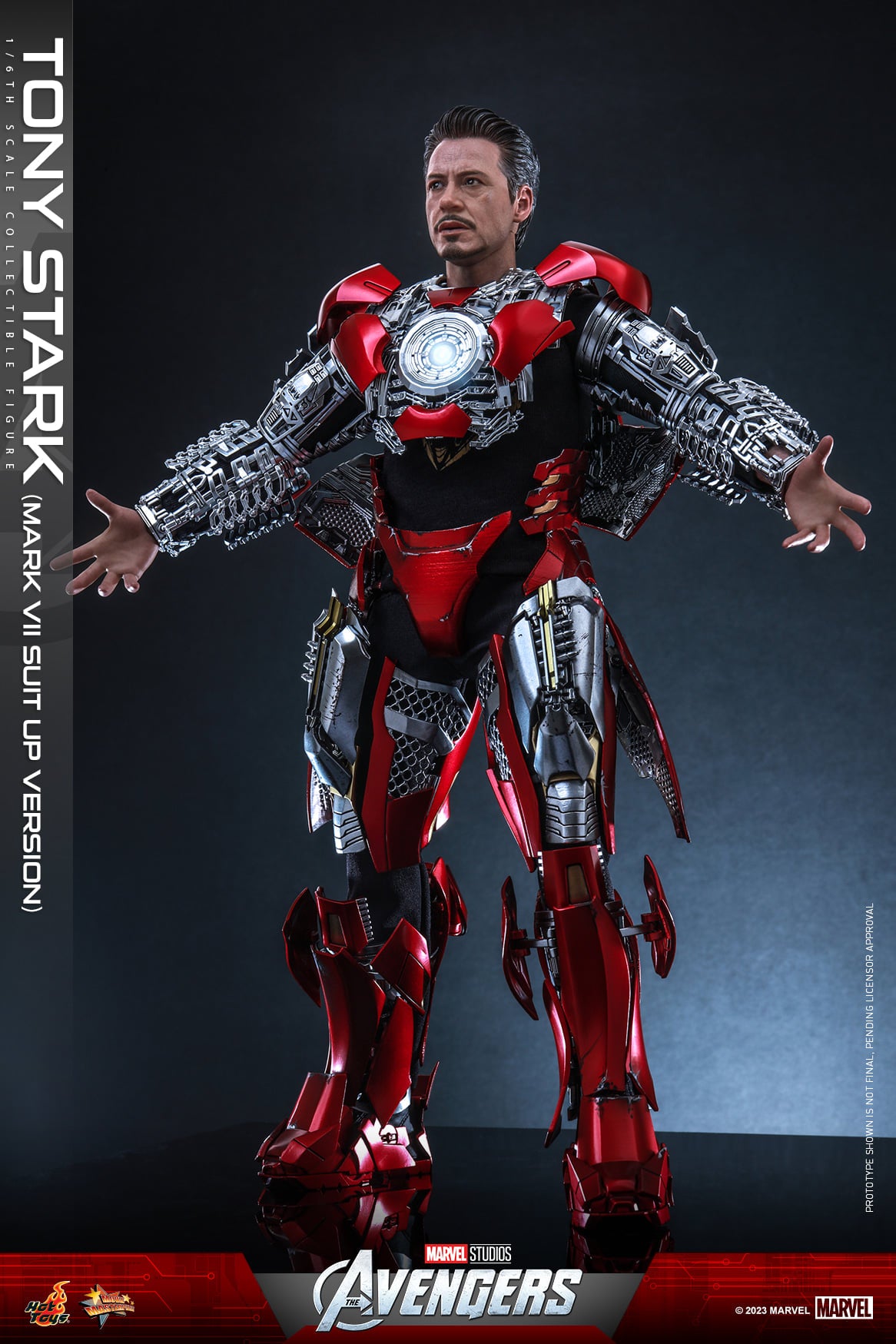 Hot Toys “The Avengers” – Tony Stark (Mark VII Suit Up Version) 1:6 Scale Collectible Figure (Special Edition - Stark Tower Hologram) MMS718B