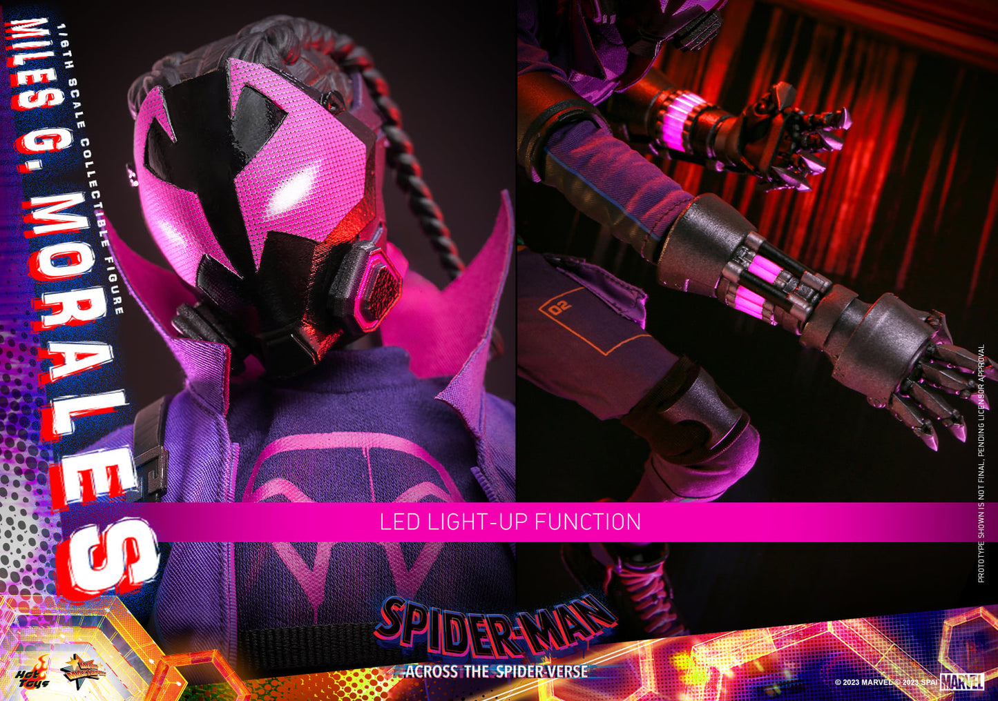 Hot Toys Spider-man: Across The Spider-verse - 1:6 Scale Miles G. Morales Collectible Figure MMS725 ( Standard Edition)