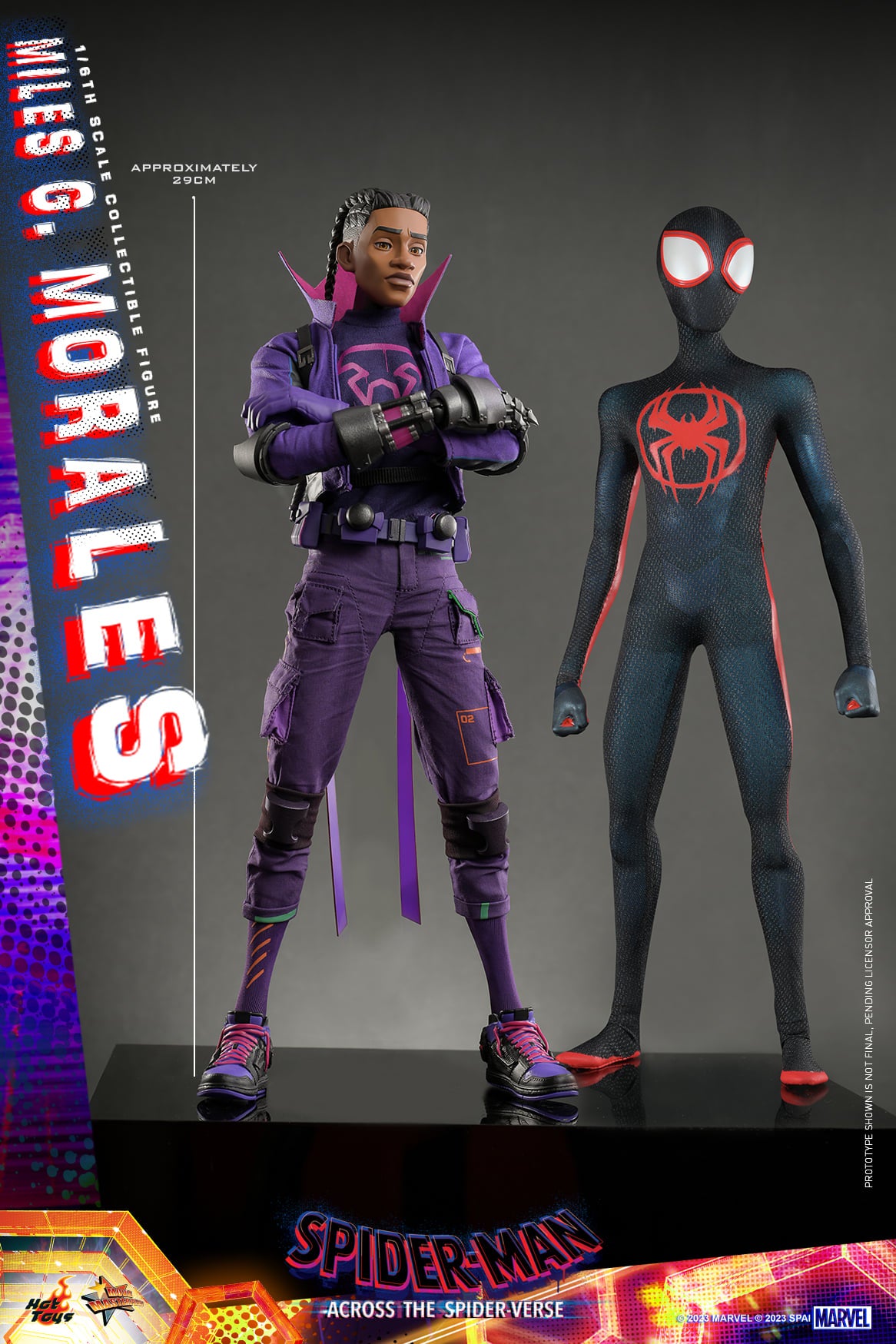 Hot Toys Spider-man: Across The Spider-verse - 1:6 Scale Miles G. Morales Collectible Figure MMS725 ( Standard Edition)